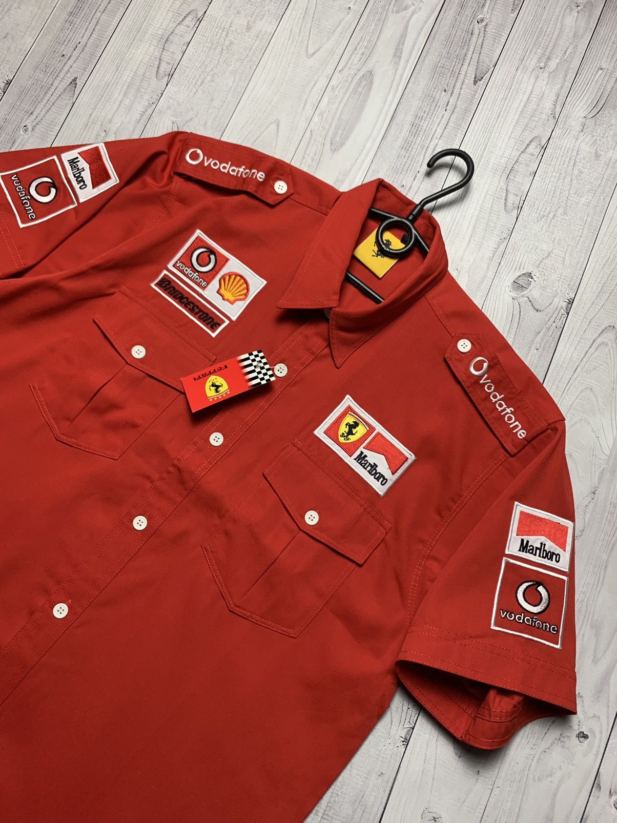Ferrari × Marlboro × Vintage Vintage Ferrari Shirt Marlboro Vodafone Racing Red size XL Size US XL / EU 56 / 4 - 3 Thumbnail