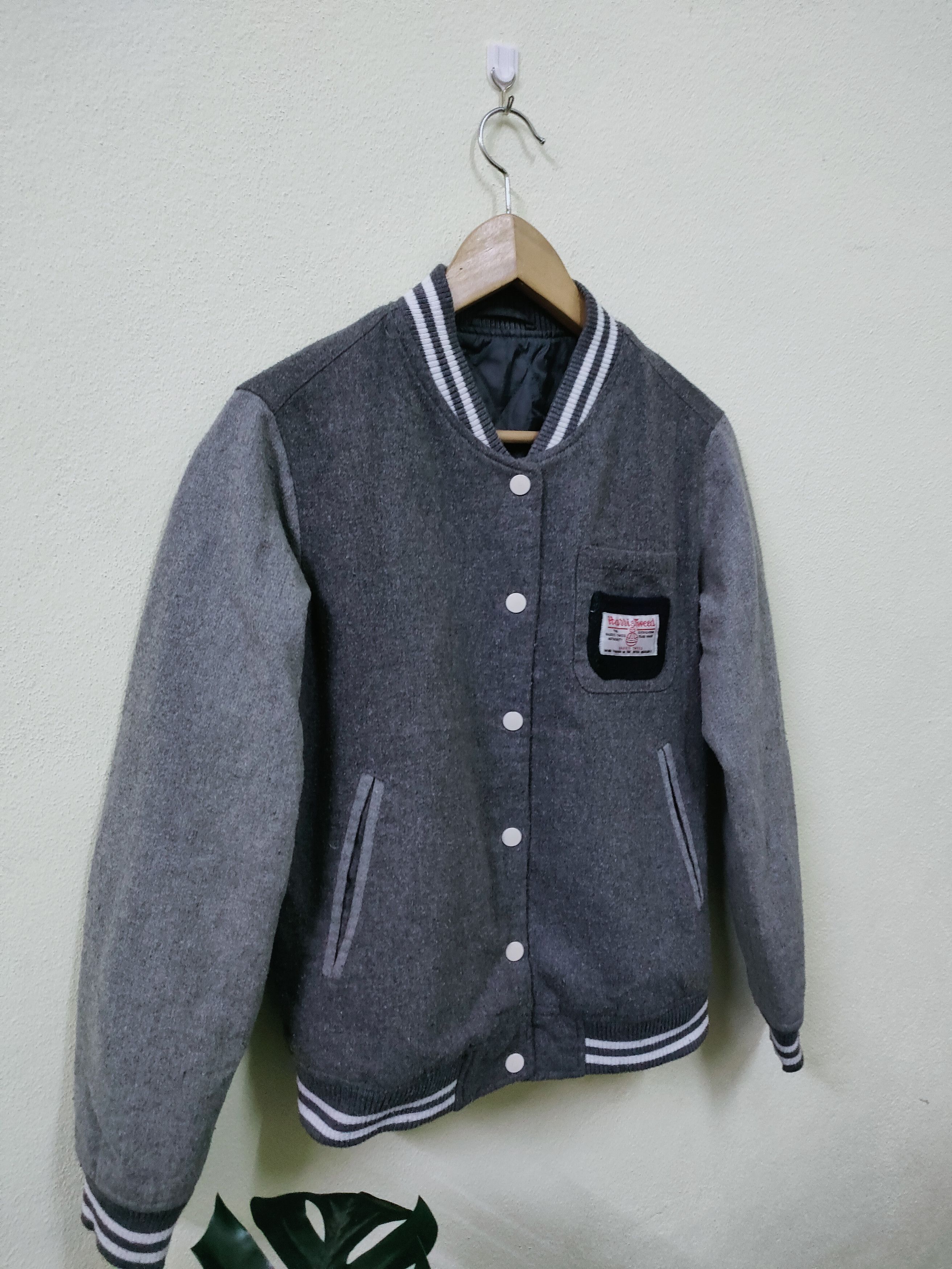 Designer × Harris Tweed Harris Tweed Varsity Style Jacket Size US M / EU 48-50 / 2 - 5 Thumbnail