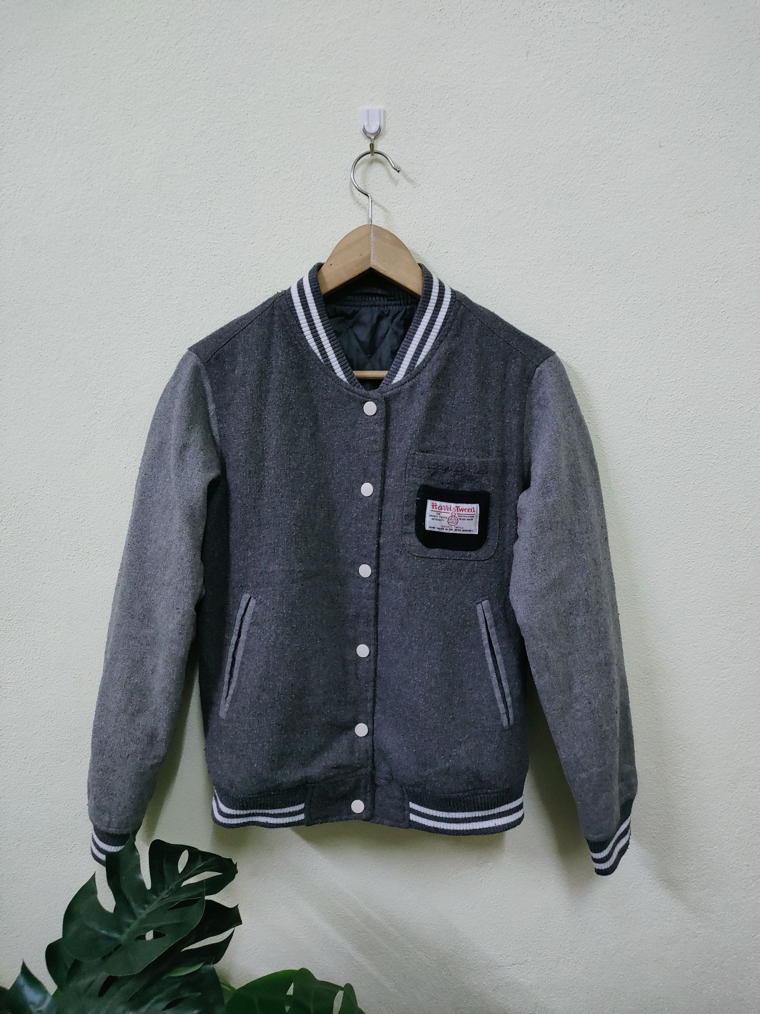 Designer × Harris Tweed Harris Tweed Varsity Style Jacket Size US M / EU 48-50 / 2 - 1 Thumbnail