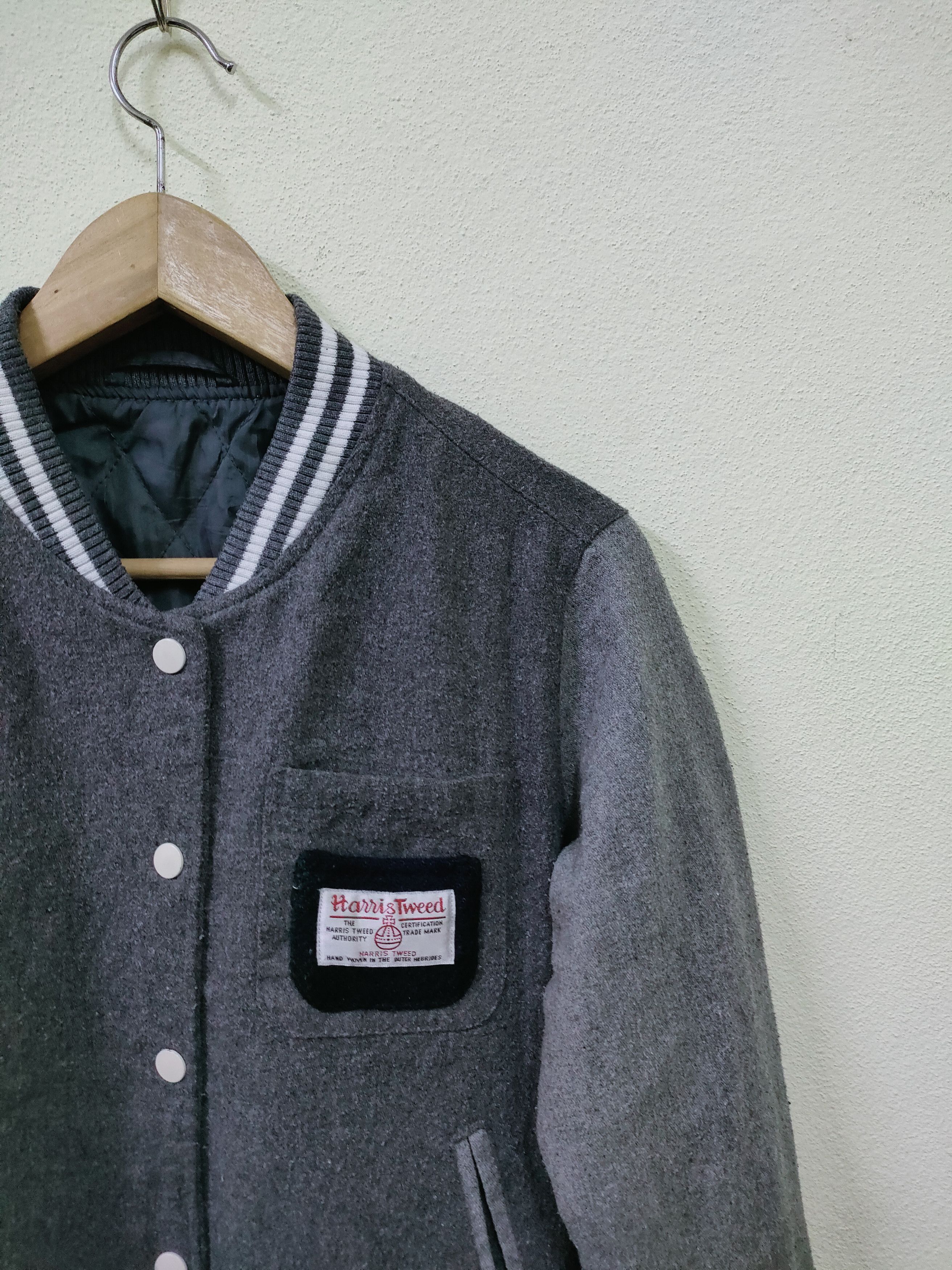 Designer × Harris Tweed Harris Tweed Varsity Style Jacket Size US M / EU 48-50 / 2 - 6 Thumbnail