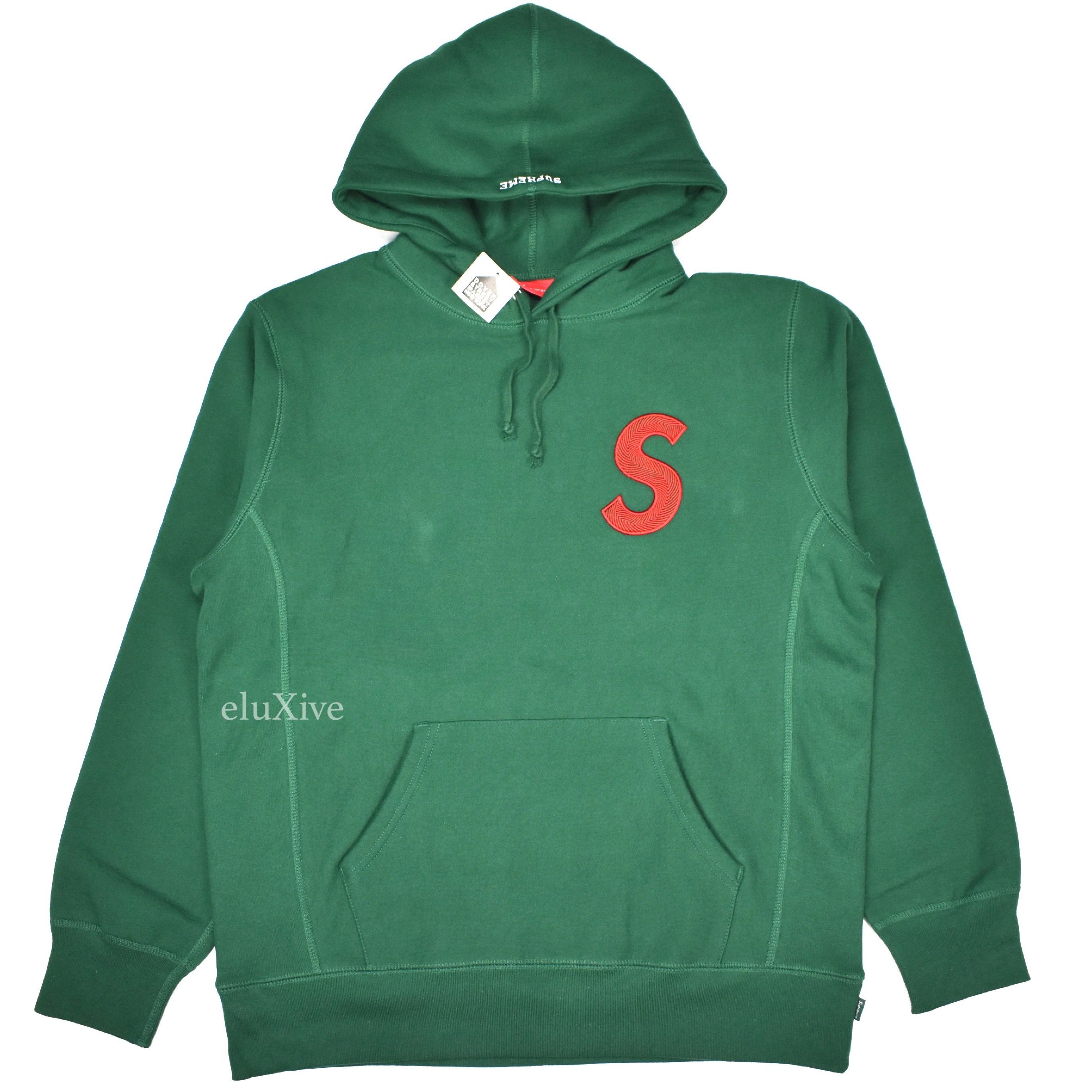 Pre-owned Supreme Dark Green S Logo Hoodie Ds
