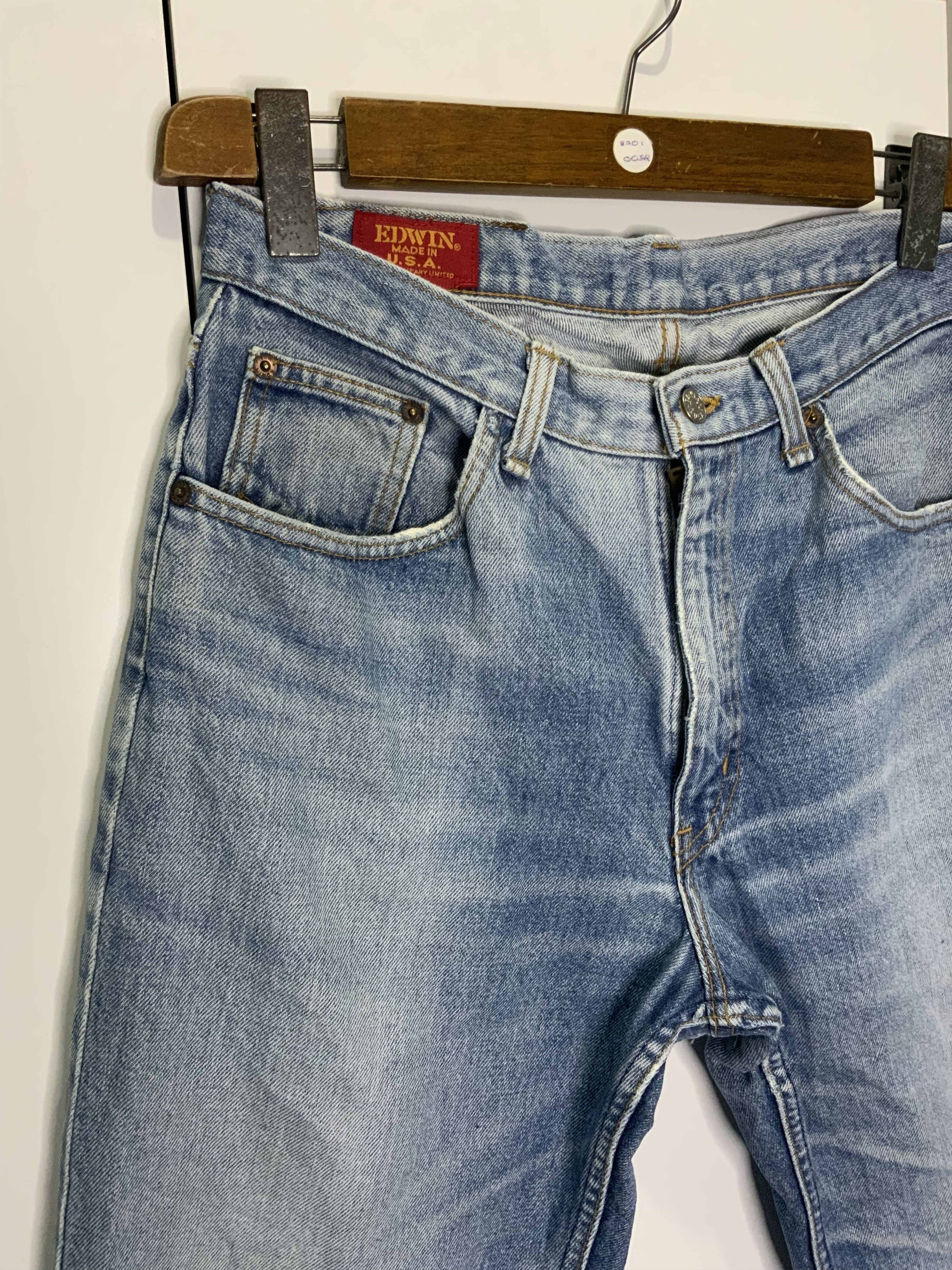 Edwin Edwin Light Wash Asid Distressed Denim Size US 34 / EU 50 - 5 Thumbnail