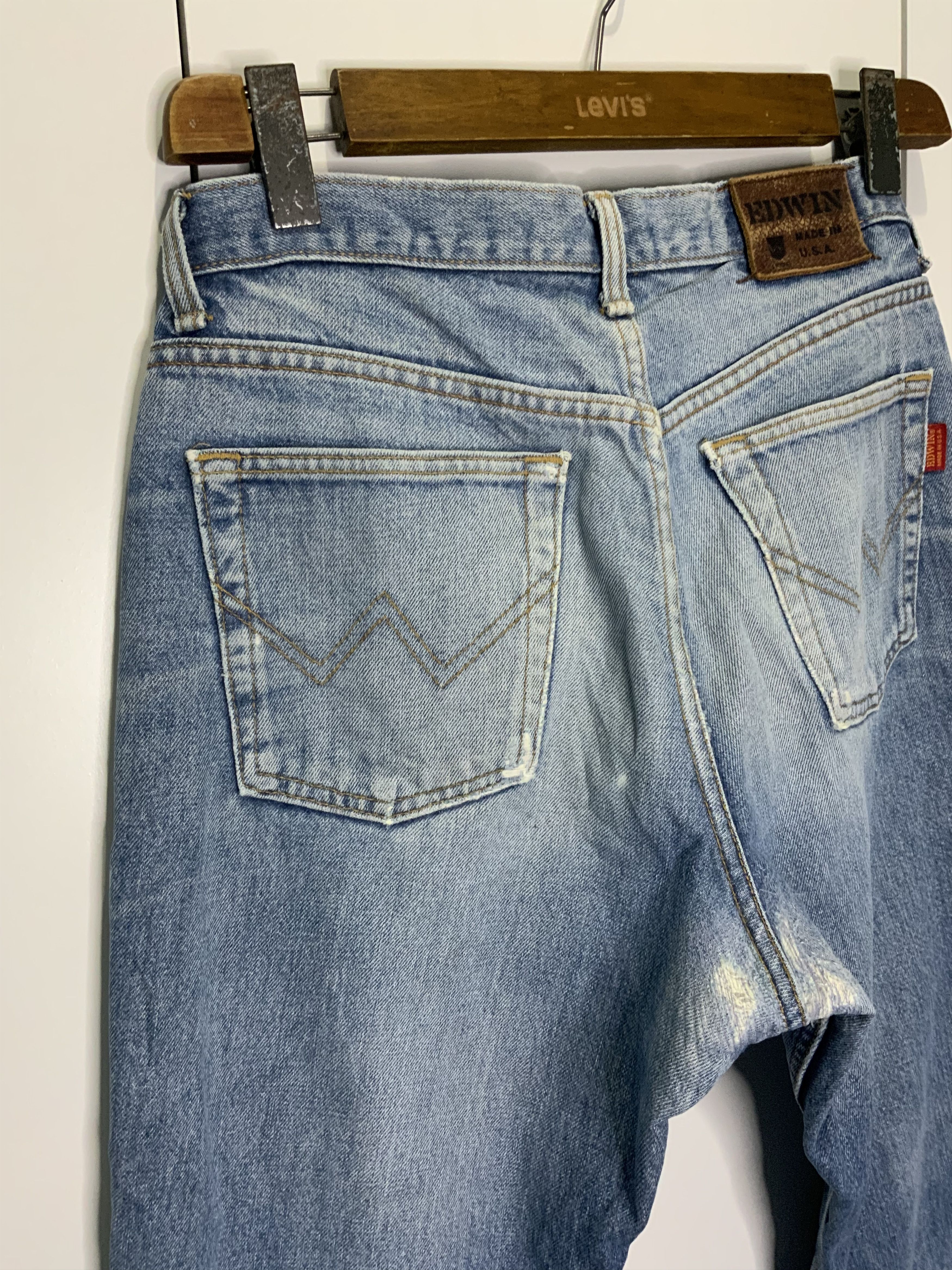 Edwin Edwin Light Wash Asid Distressed Denim Size US 34 / EU 50 - 18 Thumbnail