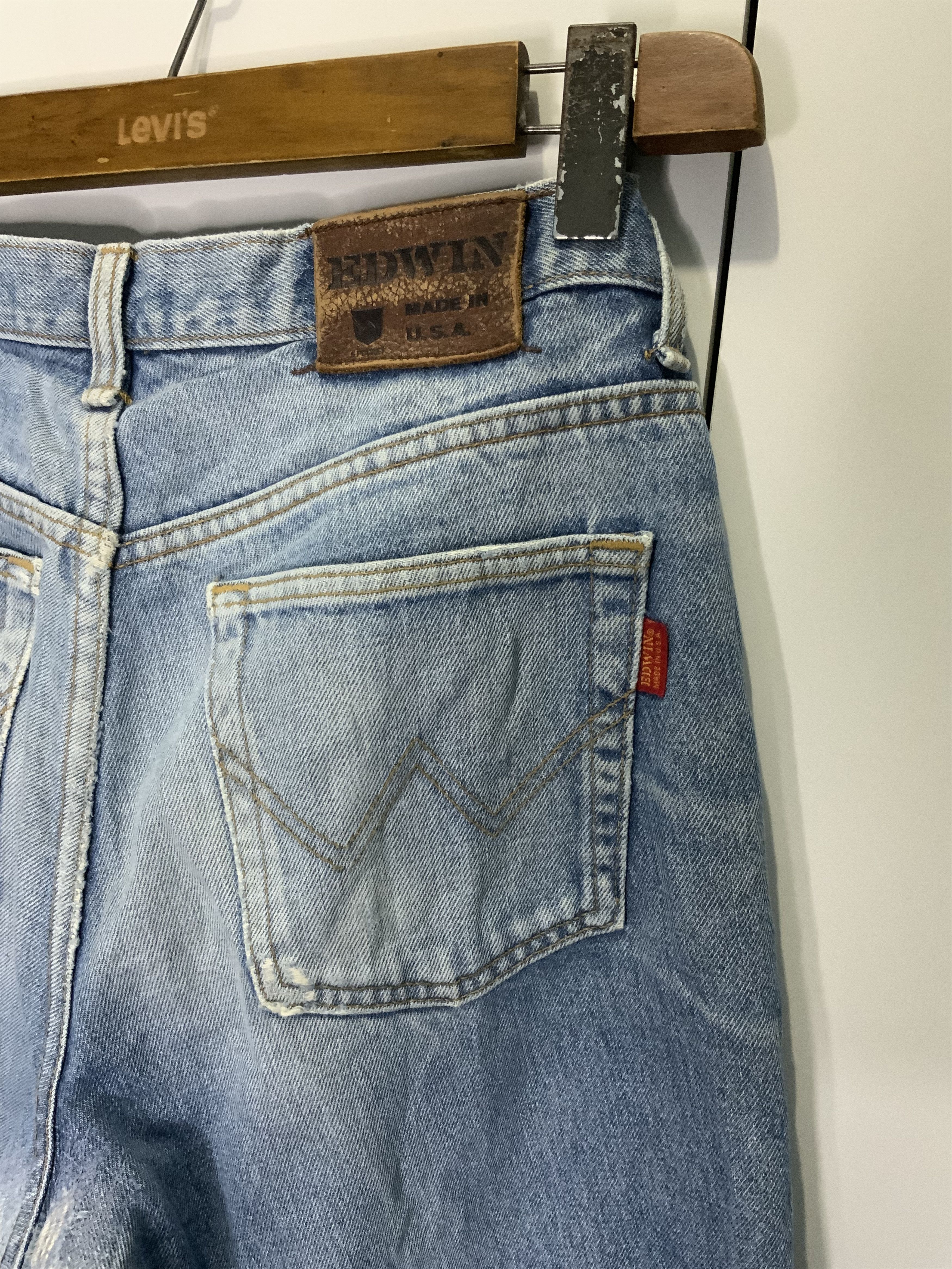 Edwin Edwin Light Wash Asid Distressed Denim Size US 34 / EU 50 - 14 Thumbnail