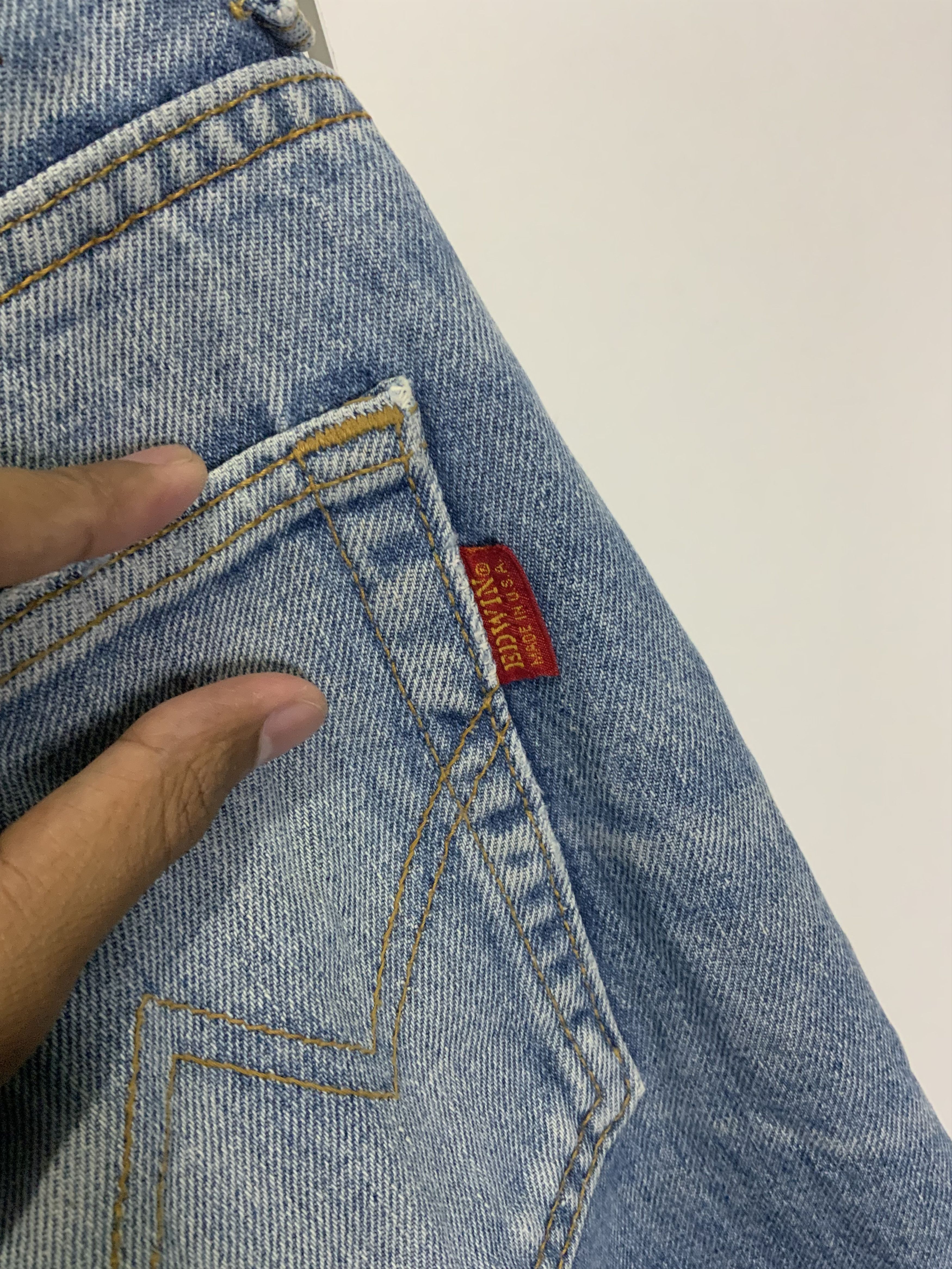 Edwin Edwin Light Wash Asid Distressed Denim Size US 34 / EU 50 - 21 Thumbnail