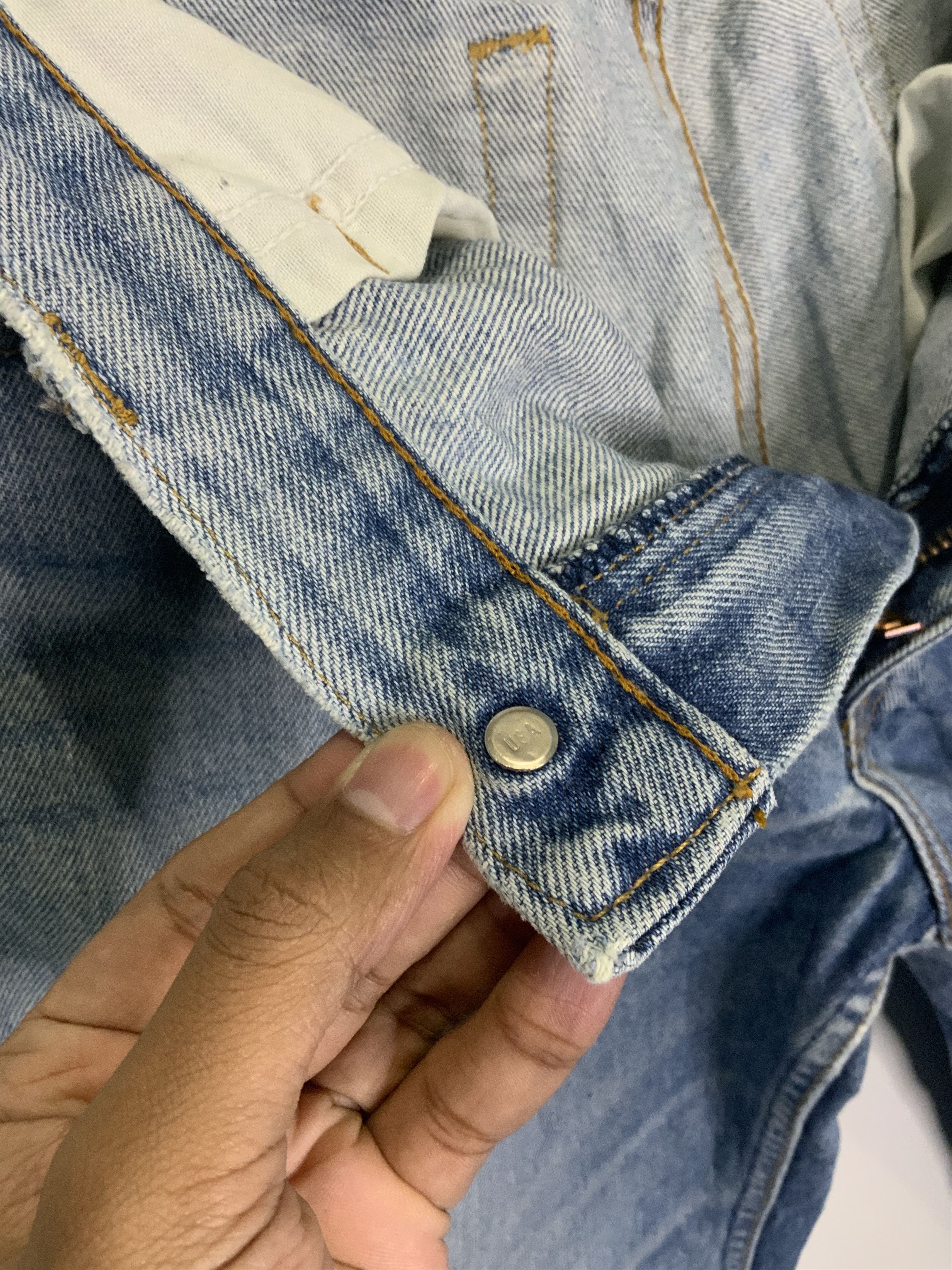 Edwin Edwin Light Wash Asid Distressed Denim Size US 34 / EU 50 - 11 Thumbnail