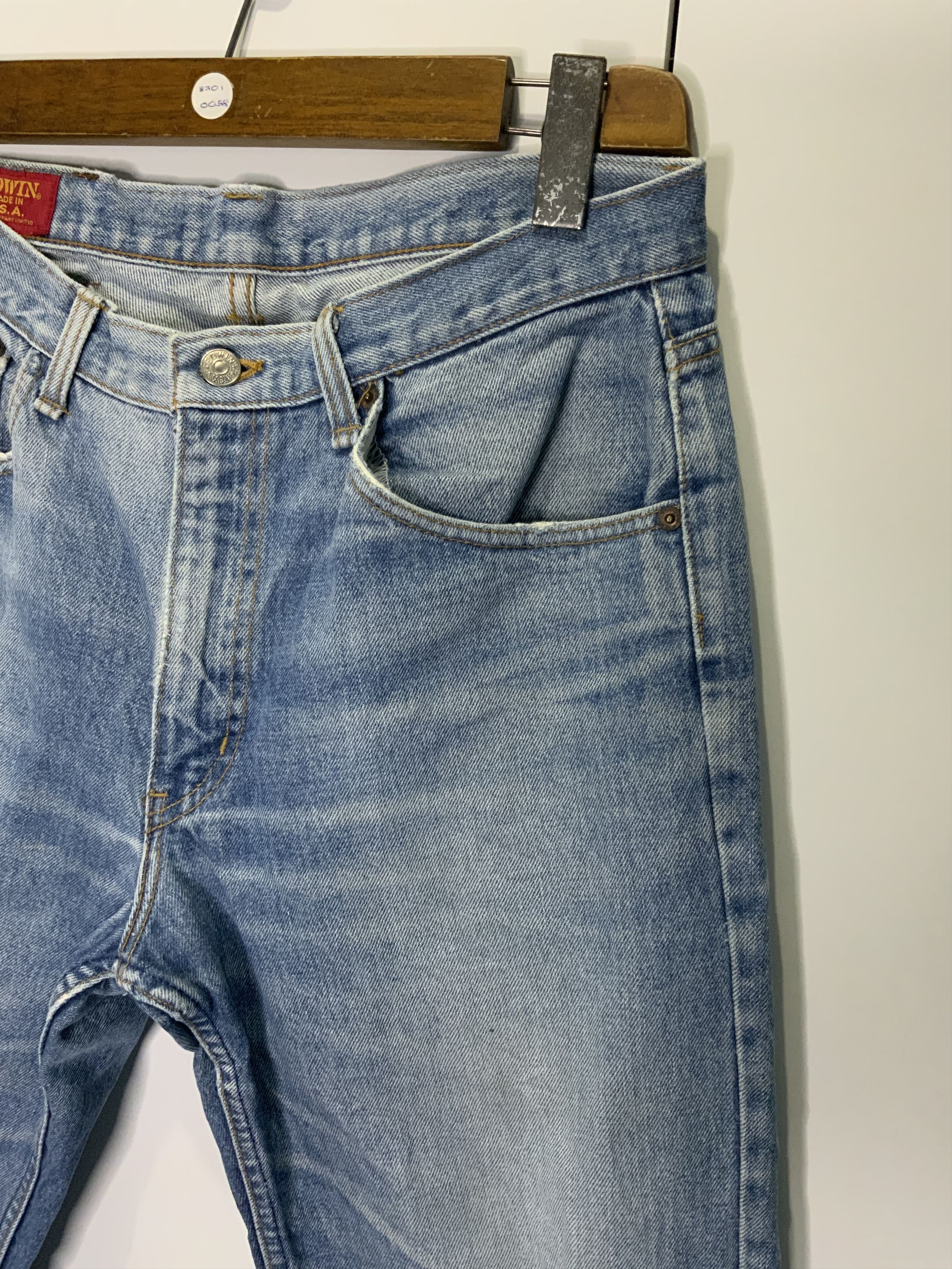 Edwin Edwin Light Wash Asid Distressed Denim Size US 34 / EU 50 - 2 Thumbnail