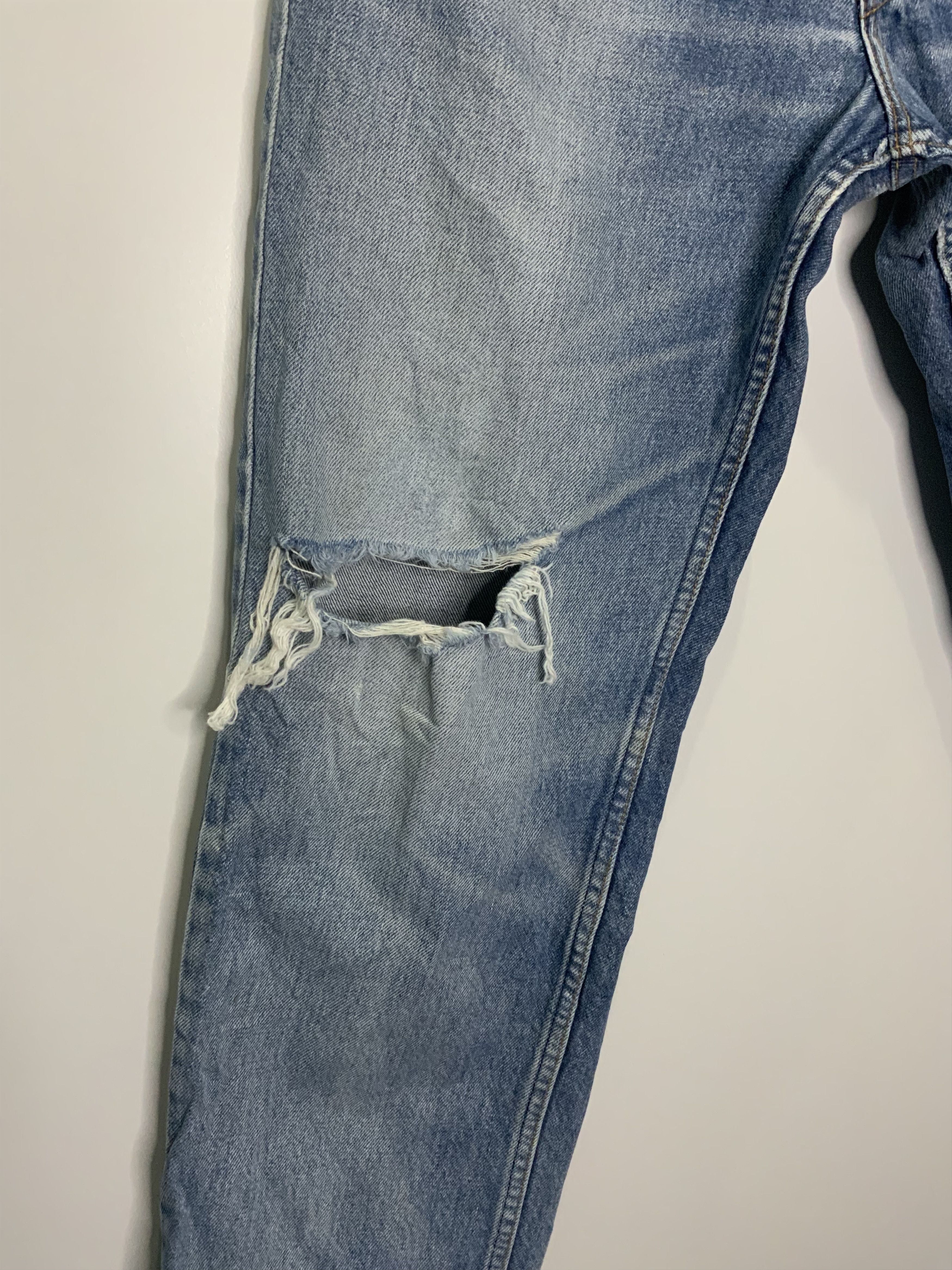 Edwin Edwin Light Wash Asid Distressed Denim Size US 34 / EU 50 - 6 Thumbnail