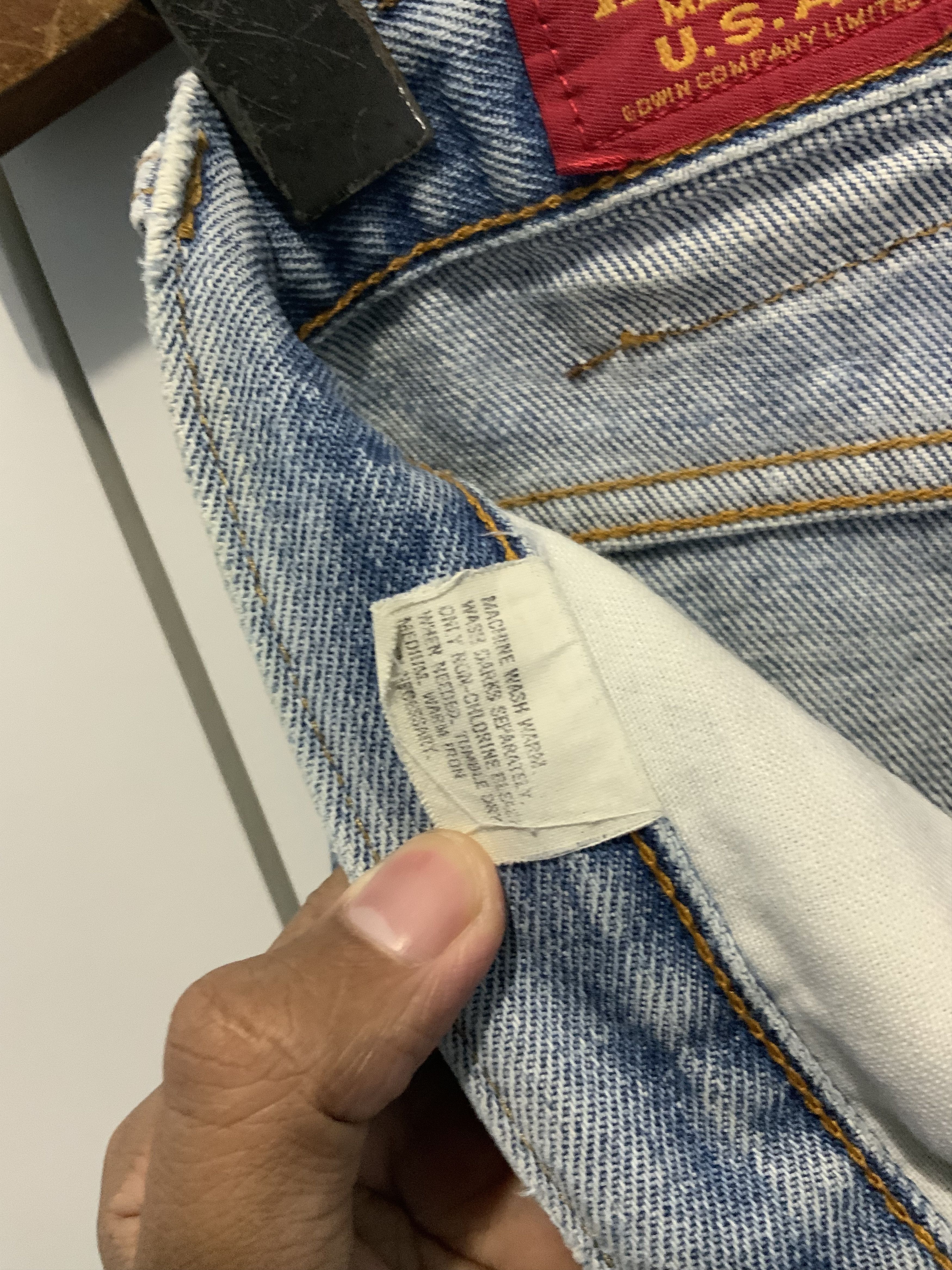 Edwin Edwin Light Wash Asid Distressed Denim Size US 34 / EU 50 - 25 Thumbnail
