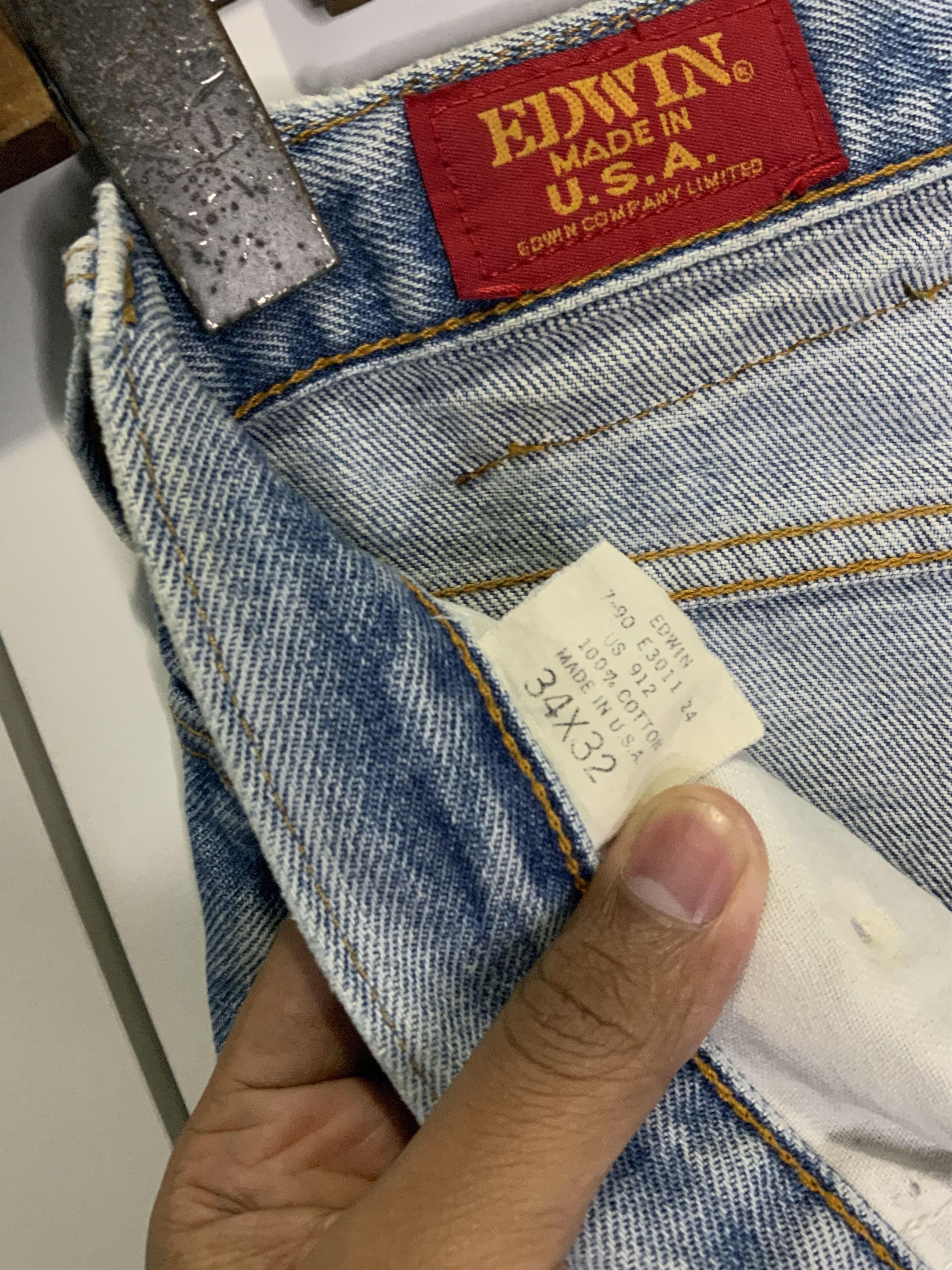 Edwin Edwin Light Wash Asid Distressed Denim Size US 34 / EU 50 - 24 Thumbnail