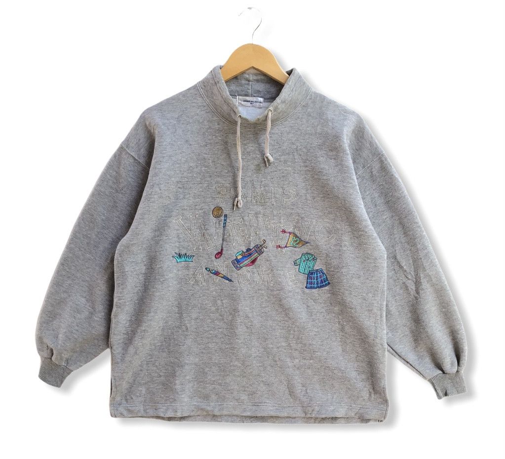 Valentino × Vintage VINTAGE ANDRE VALENTINO STEALTH EMBROIDERIES SWEATSHIRT Size US M / EU 48-50 / 2 - 1 Thumbnail