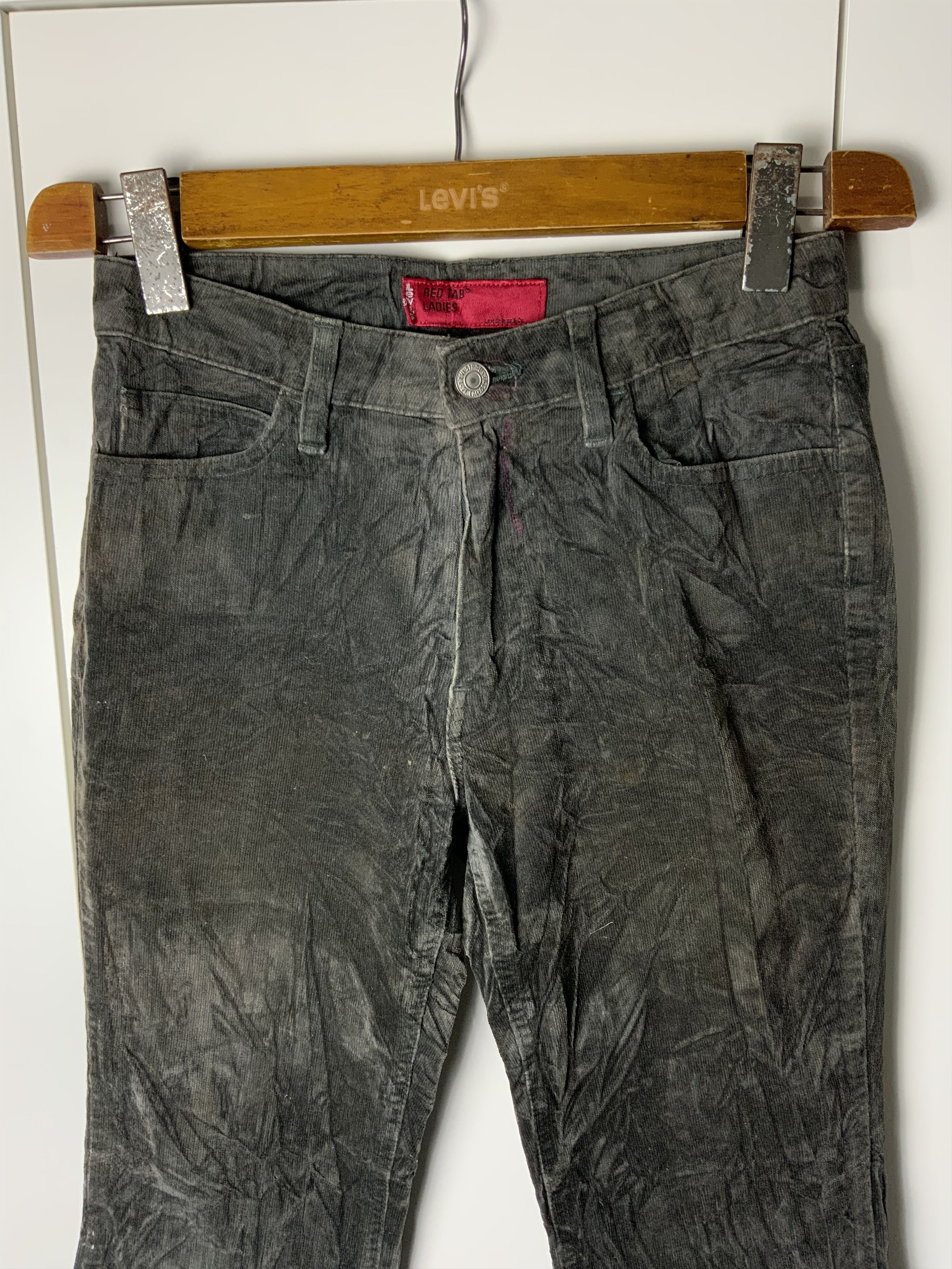 Japanese Brand Levi’s Red Tab Ladies Boot Cut Coduroi Jeans Size 29" - 3 Thumbnail