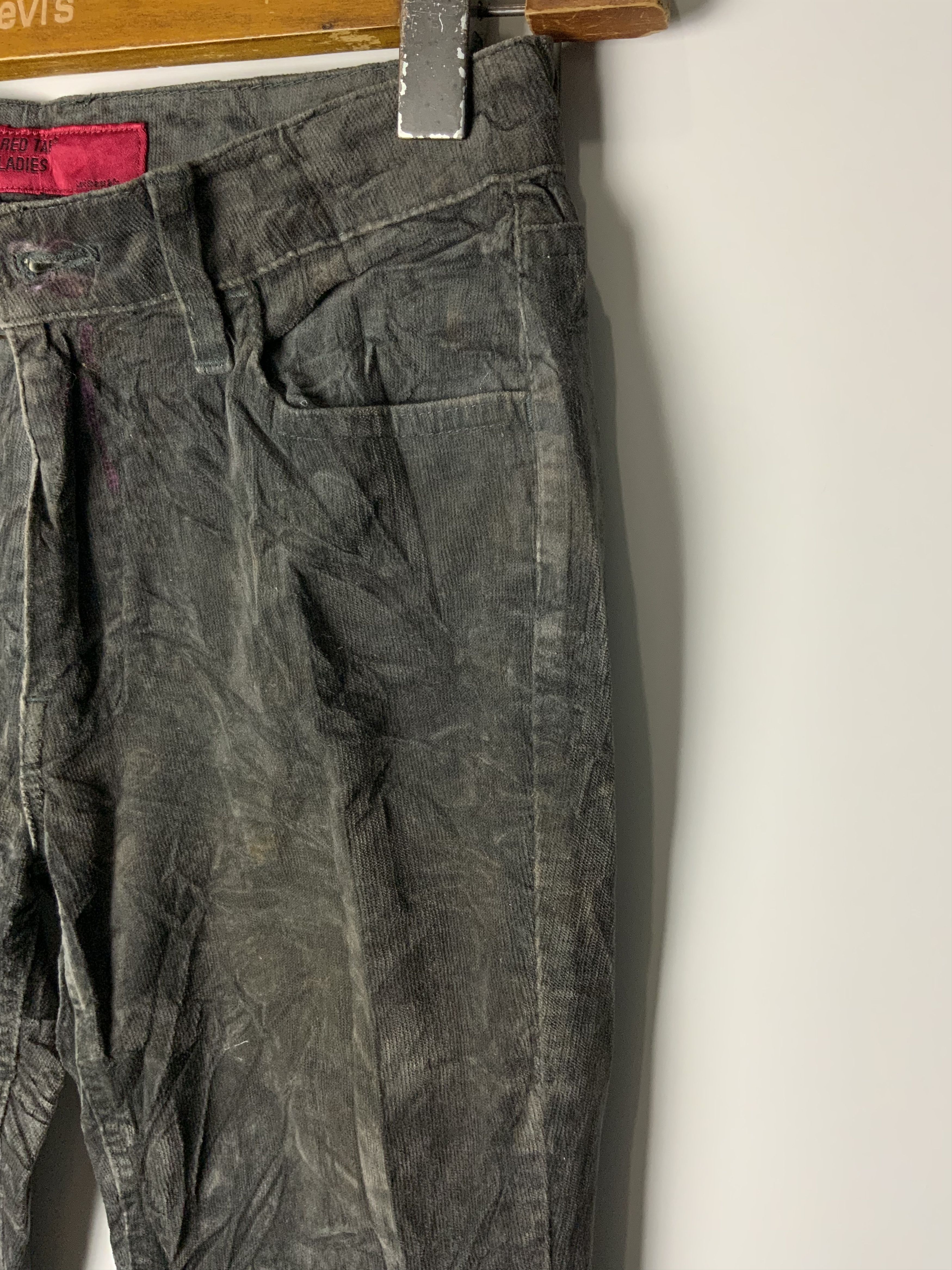 Japanese Brand Levi’s Red Tab Ladies Boot Cut Coduroi Jeans Size 29" - 7 Thumbnail