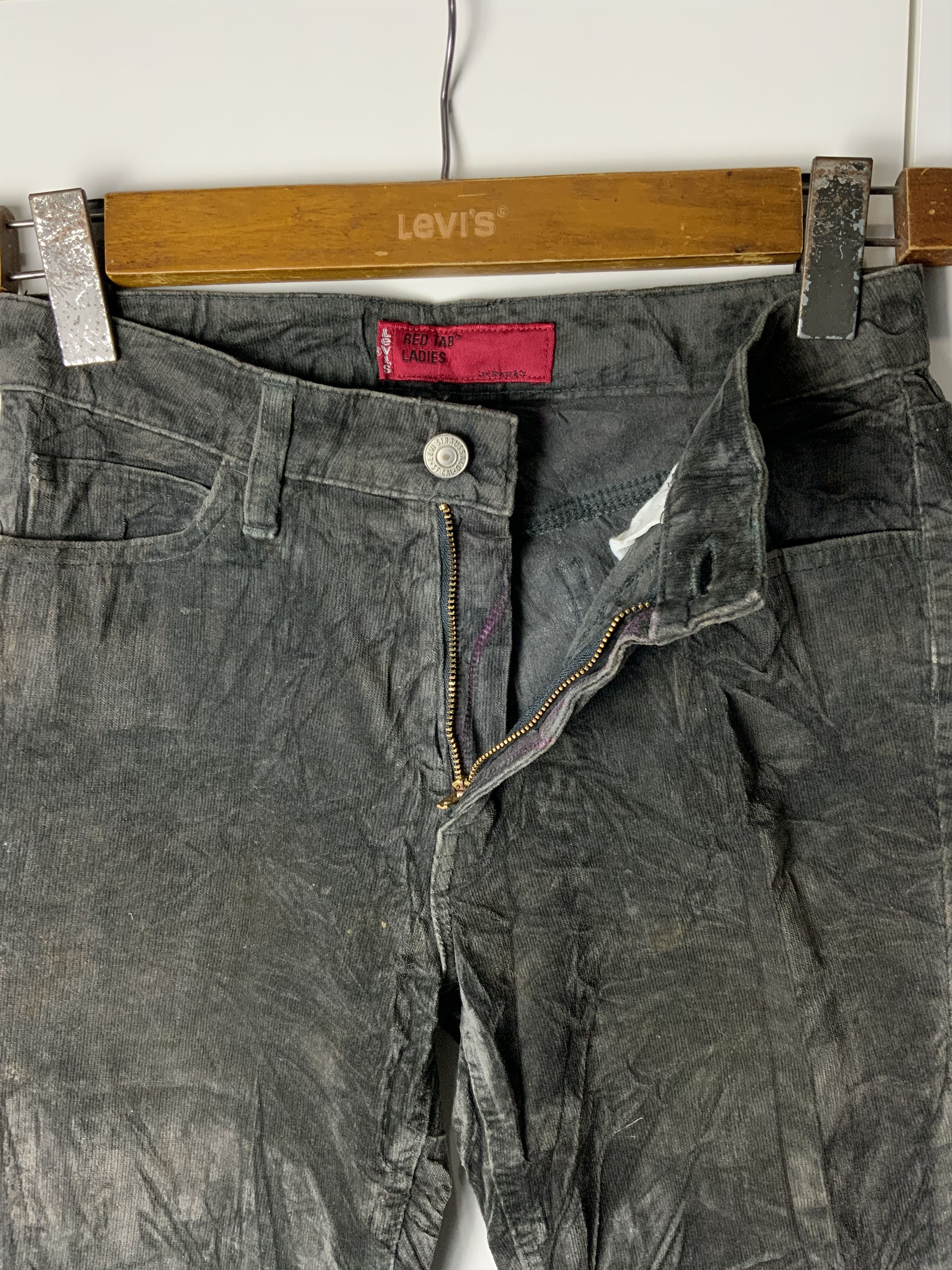 Japanese Brand Levi’s Red Tab Ladies Boot Cut Coduroi Jeans Size 29" - 4 Thumbnail