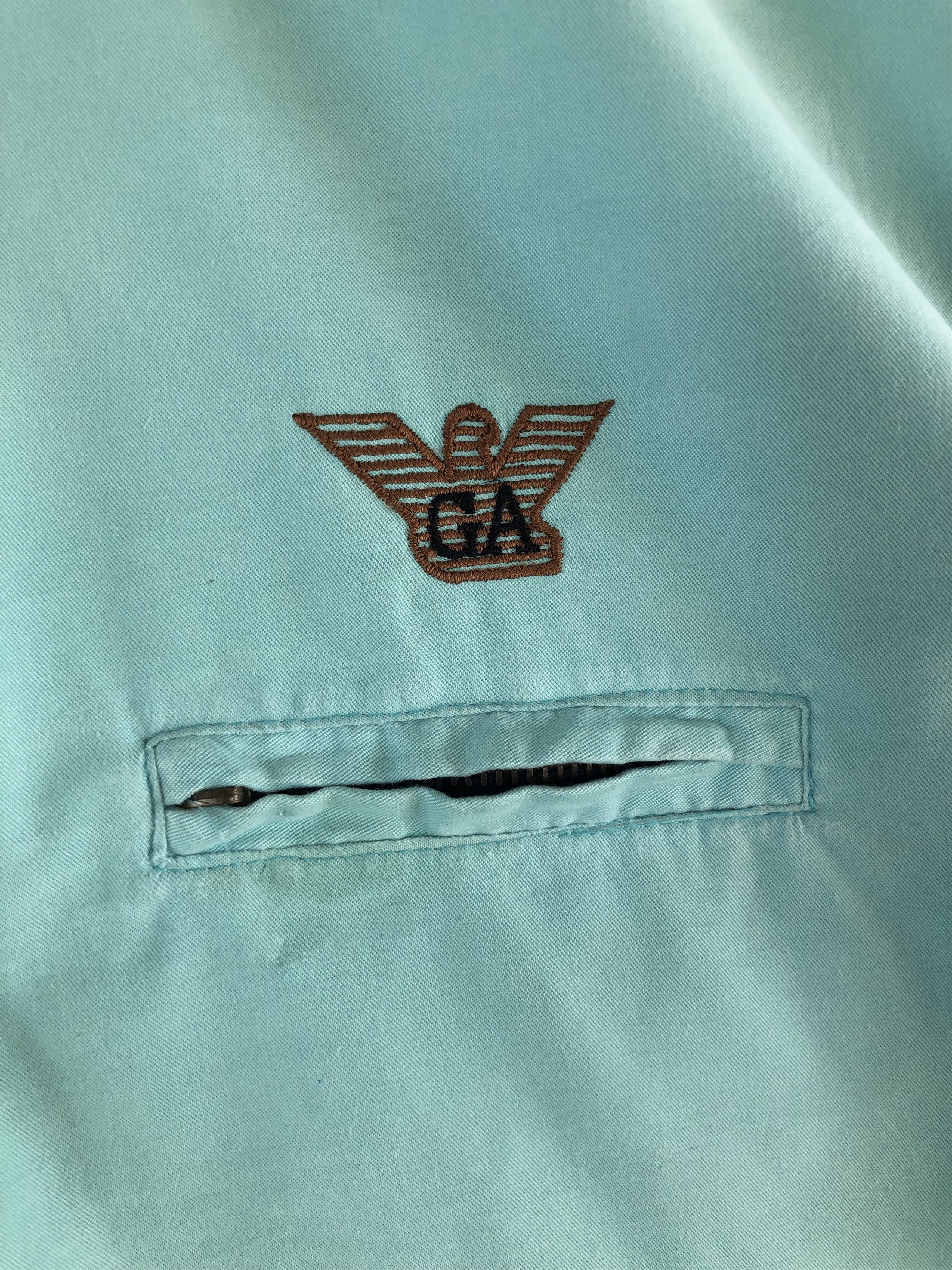 Giorgio Armani × Vintage VINTAGE GIORGIO ARMANI BIG LOGO LIGHTWEIGHT FLIGHT JACKET Size US L / EU 52-54 / 3 - 3 Thumbnail