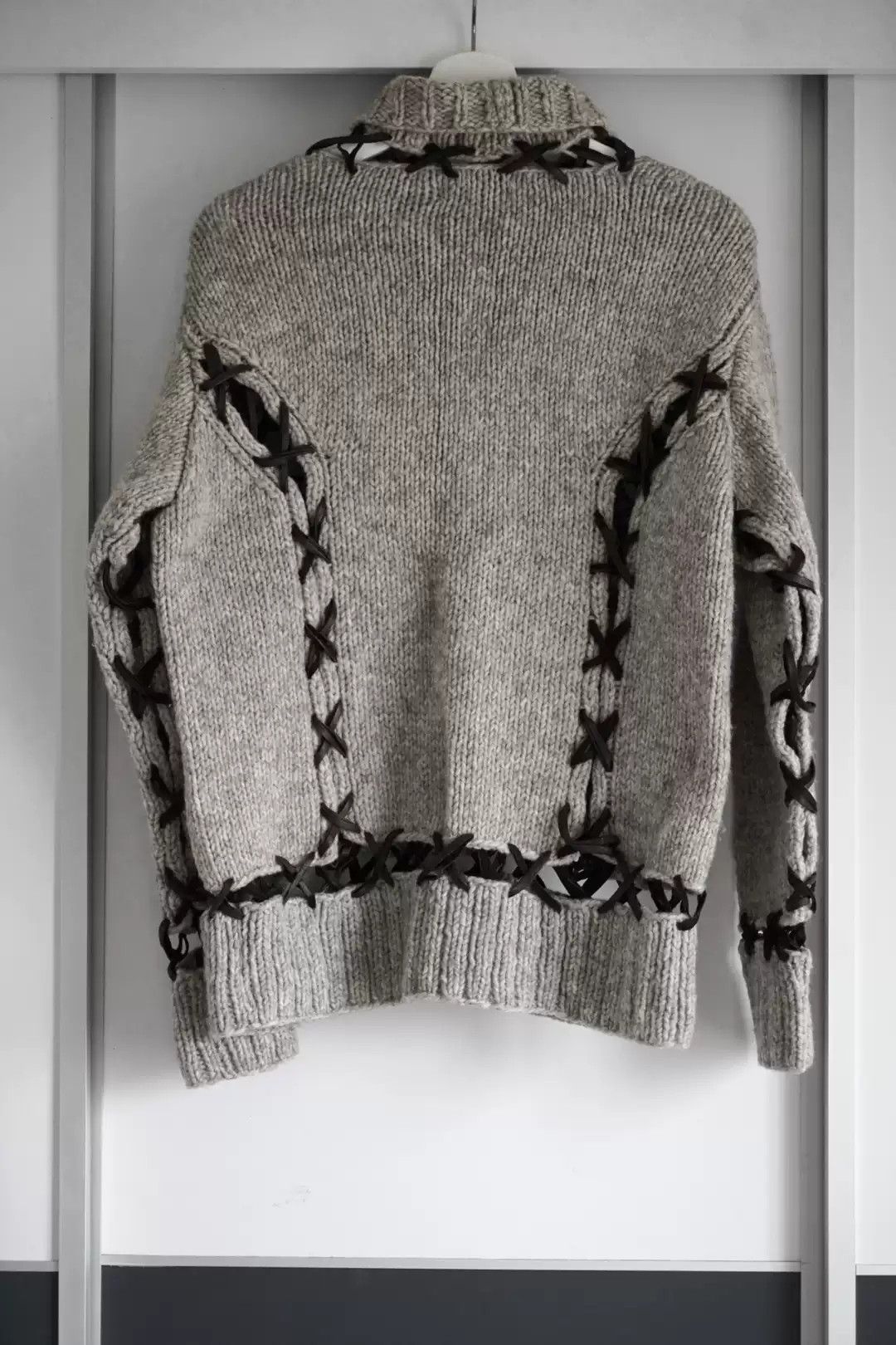 Yohji Yamamoto Yohji Yamamoto 04aw Deer Skin High Neck Sweater Size US L / EU 52-54 / 3 - 3 Thumbnail