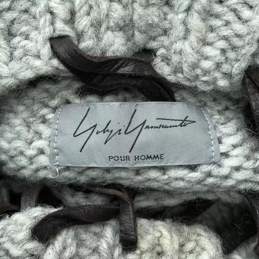 Yohji Yamamoto Yohji Yamamoto 04aw Deer Skin High Neck Sweater Size US L / EU 52-54 / 3 - 2 Thumbnail