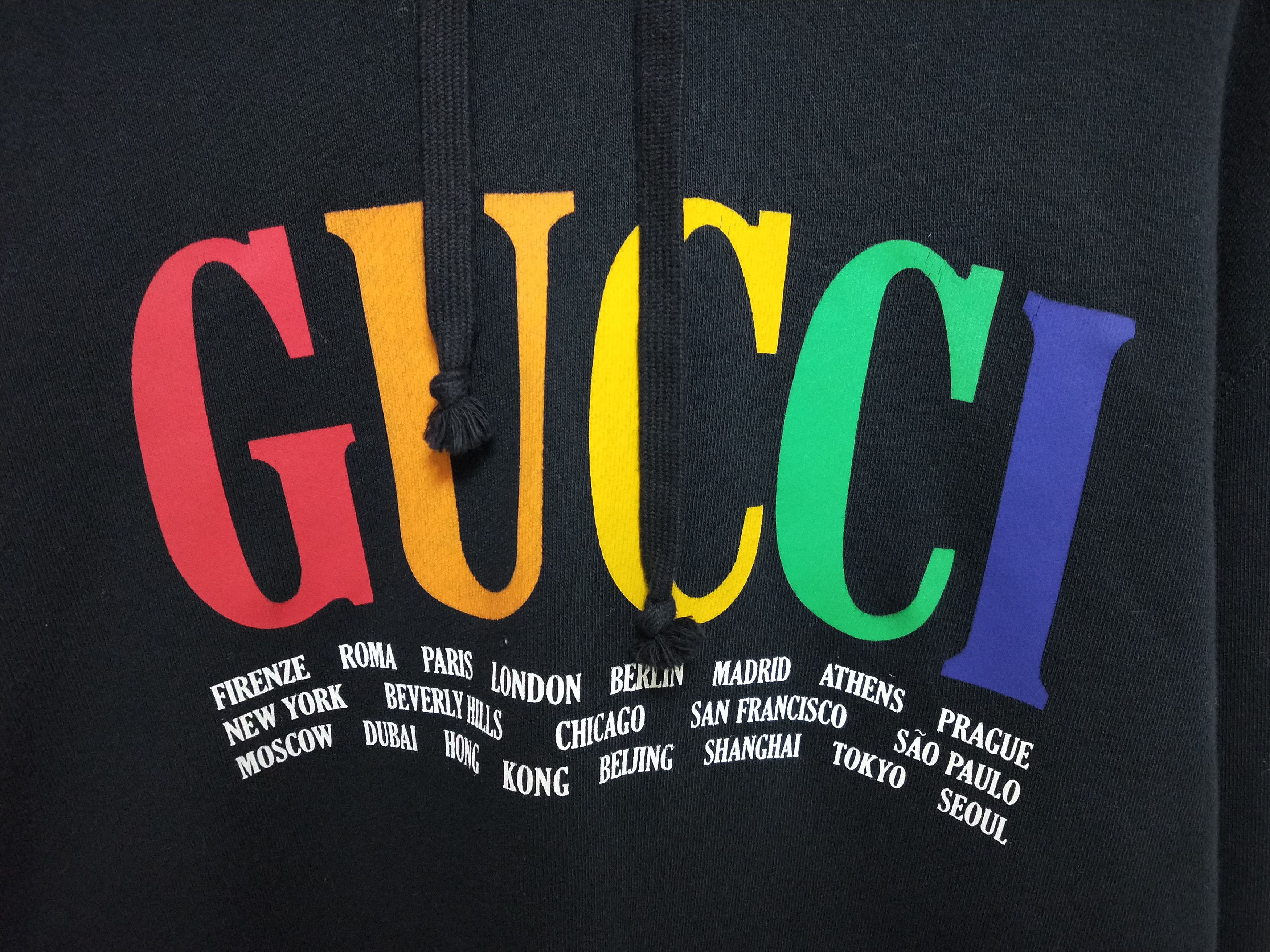 Gucci Cities Rainbow Hoodie Size US XL / EU 56 / 4 - 2 Thumbnail