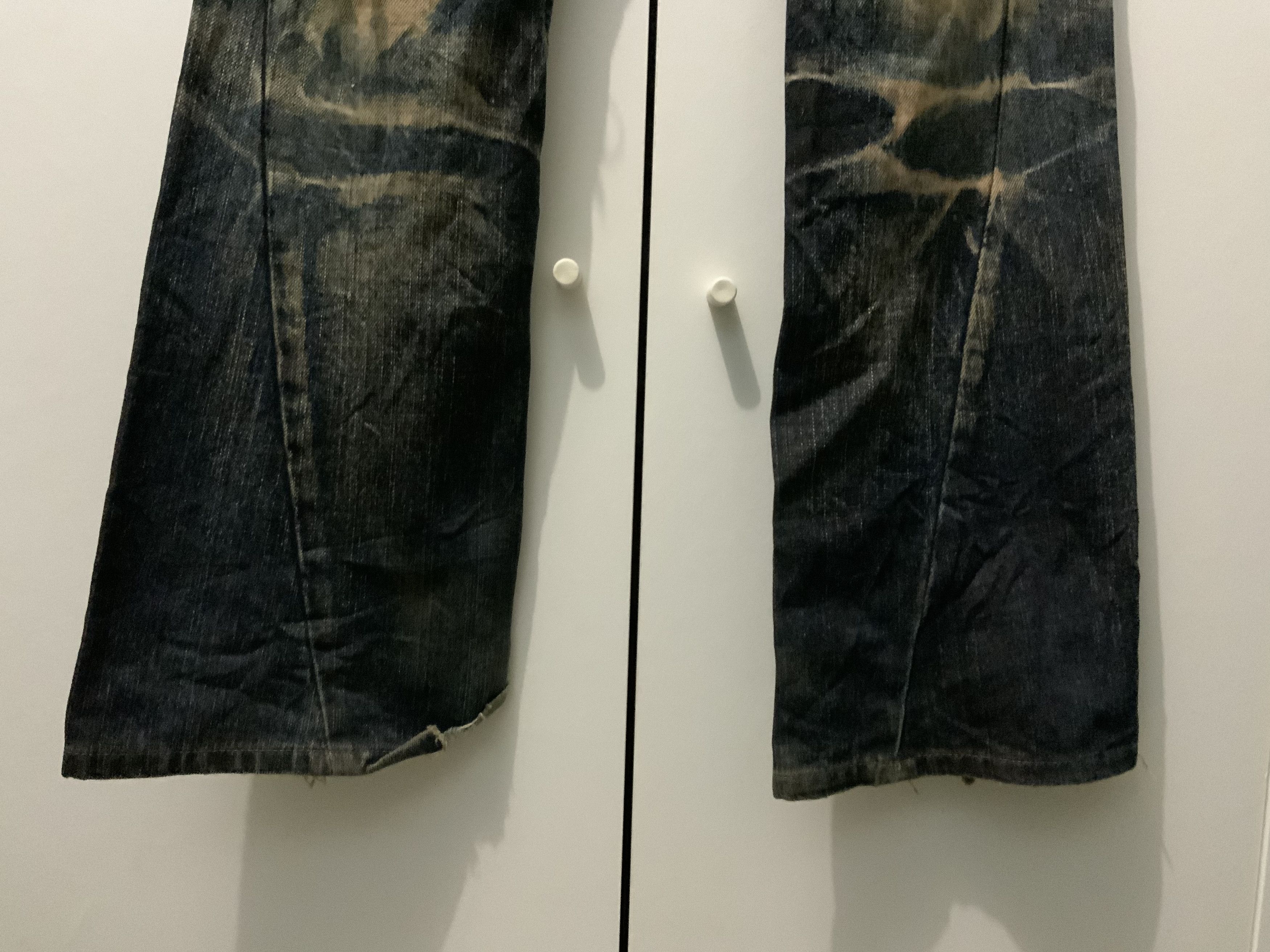 Japanese Brand JAPAN MADE Tornado Mart Distressed Bootcut Flare Size US 32 / EU 48 - 6 Thumbnail
