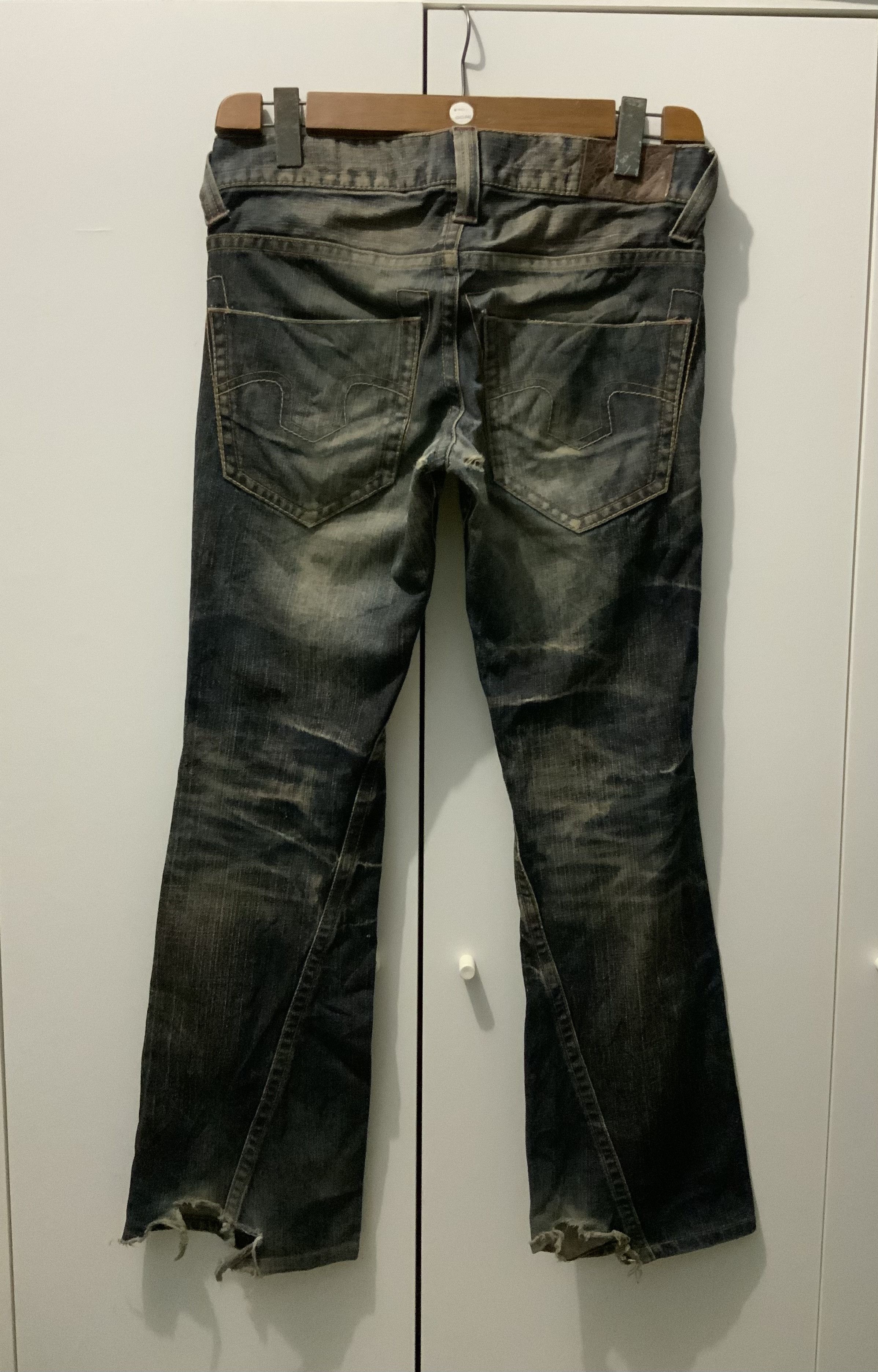 Japanese Brand JAPAN MADE Tornado Mart Distressed Bootcut Flare Size US 32 / EU 48 - 2 Thumbnail