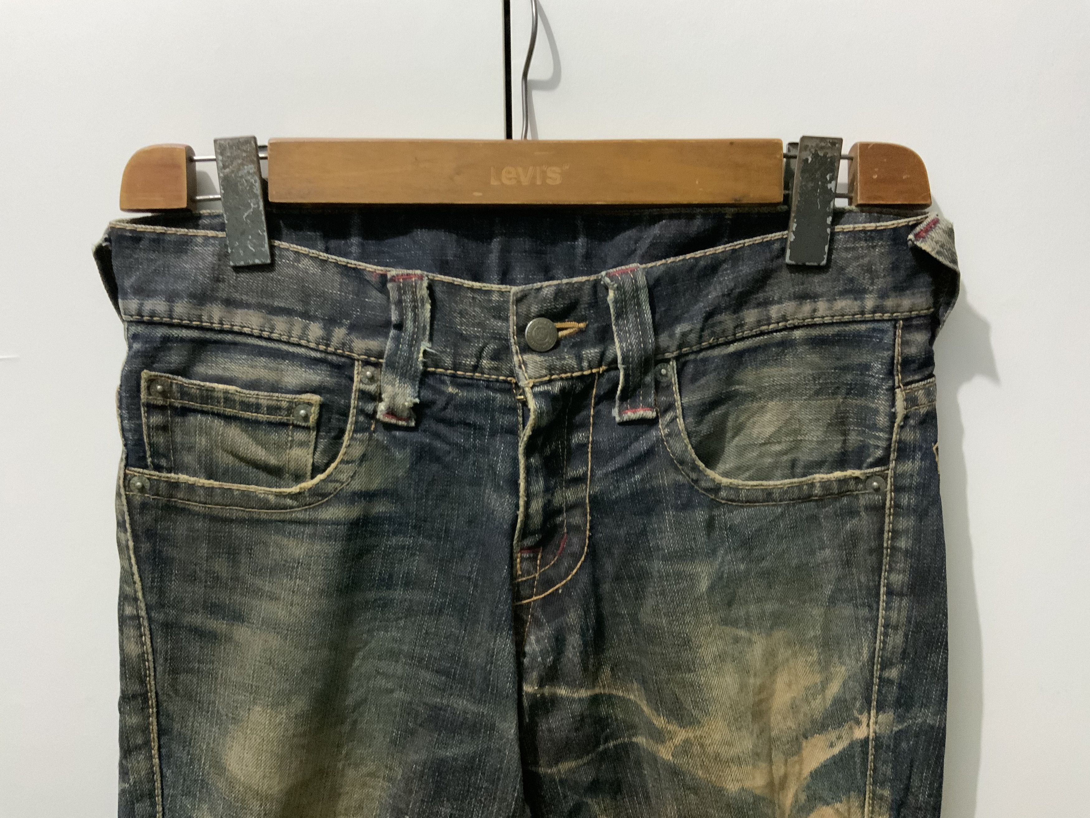 Japanese Brand JAPAN MADE Tornado Mart Distressed Bootcut Flare Size US 32 / EU 48 - 5 Thumbnail