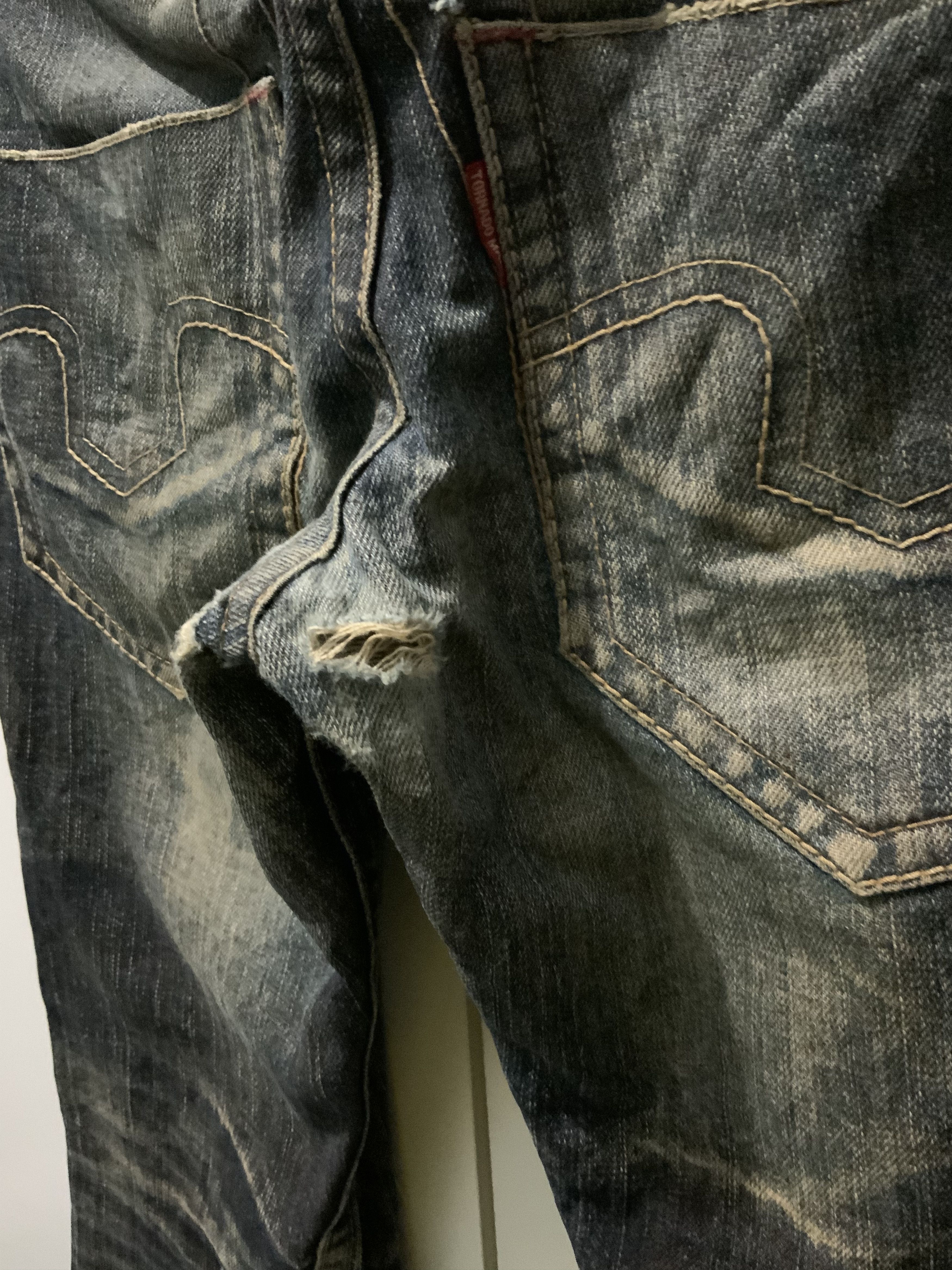 Japanese Brand JAPAN MADE Tornado Mart Distressed Bootcut Flare Size US 32 / EU 48 - 10 Thumbnail