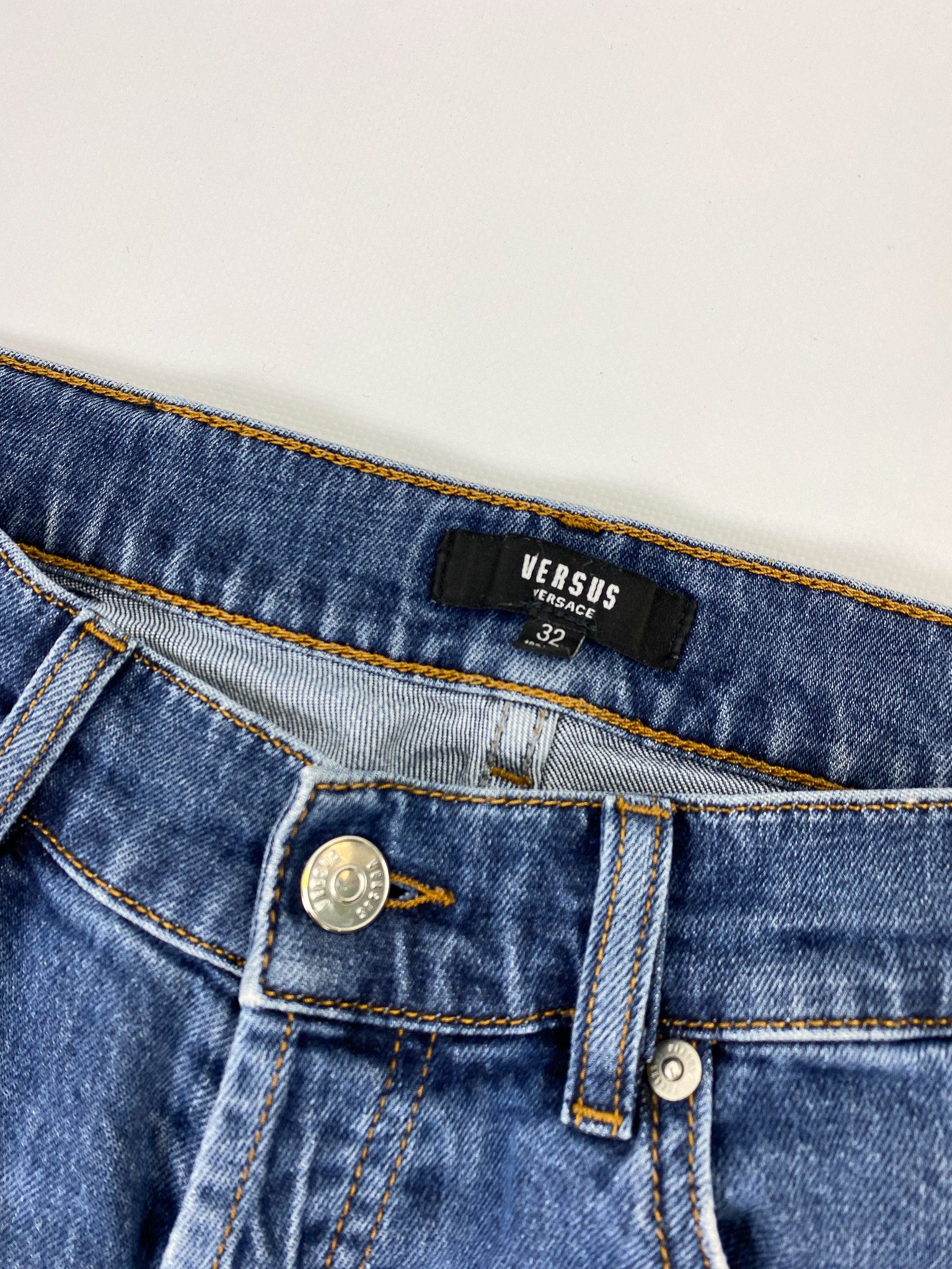 Versace Versus Versace Skinny Blue Denim Pants Jeans Size US 32 / EU 48 - 10 Thumbnail