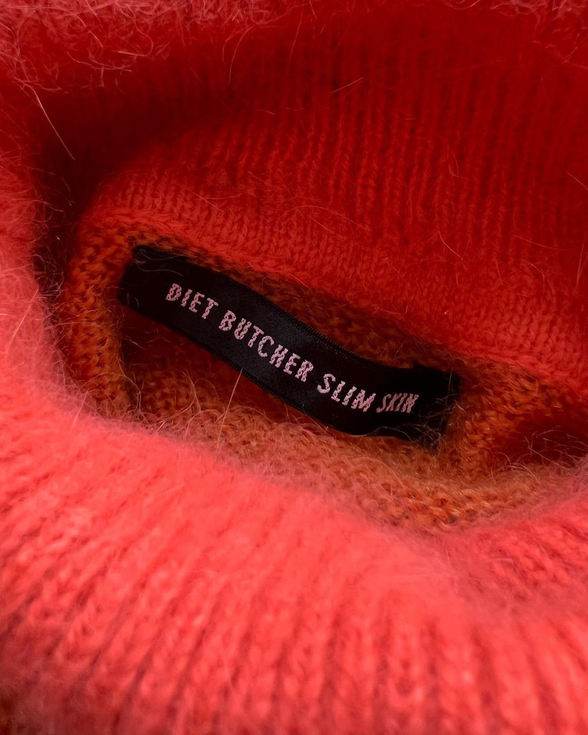 Diet Butcher Slim Skin AW2015 “Feather to Snow” Multi-Pattern Mohair Turtleneck Size US S / EU 44-46 / 1 - 9 Thumbnail