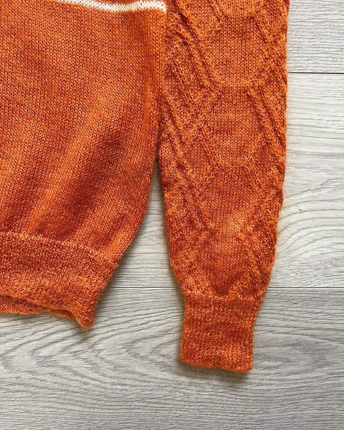 Diet Butcher Slim Skin AW2015 “Feather to Snow” Multi-Pattern Mohair Turtleneck Size US S / EU 44-46 / 1 - 6 Thumbnail