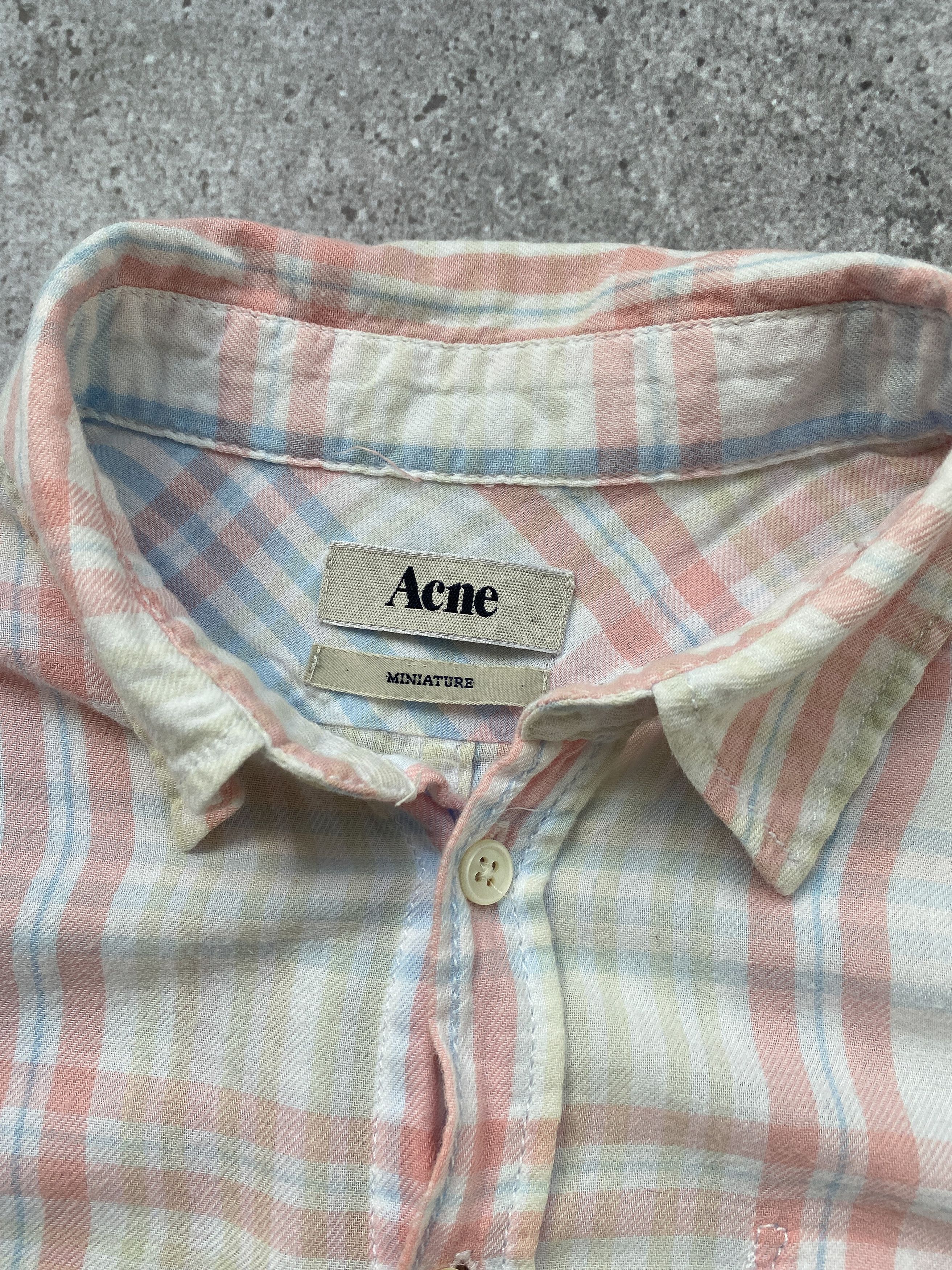 Acne Studios Acne Check Cropped Shirt Size 10 Size L / US 10 / IT 46 - 9 Thumbnail