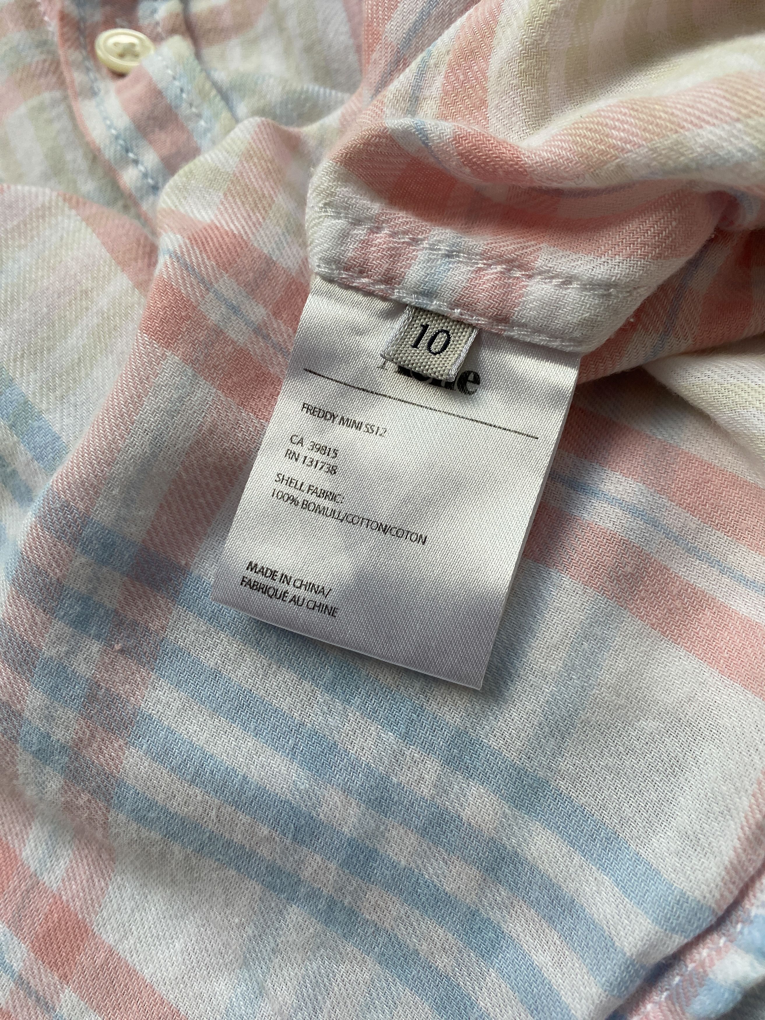 Acne Studios Acne Check Cropped Shirt Size 10 Size L / US 10 / IT 46 - 10 Thumbnail
