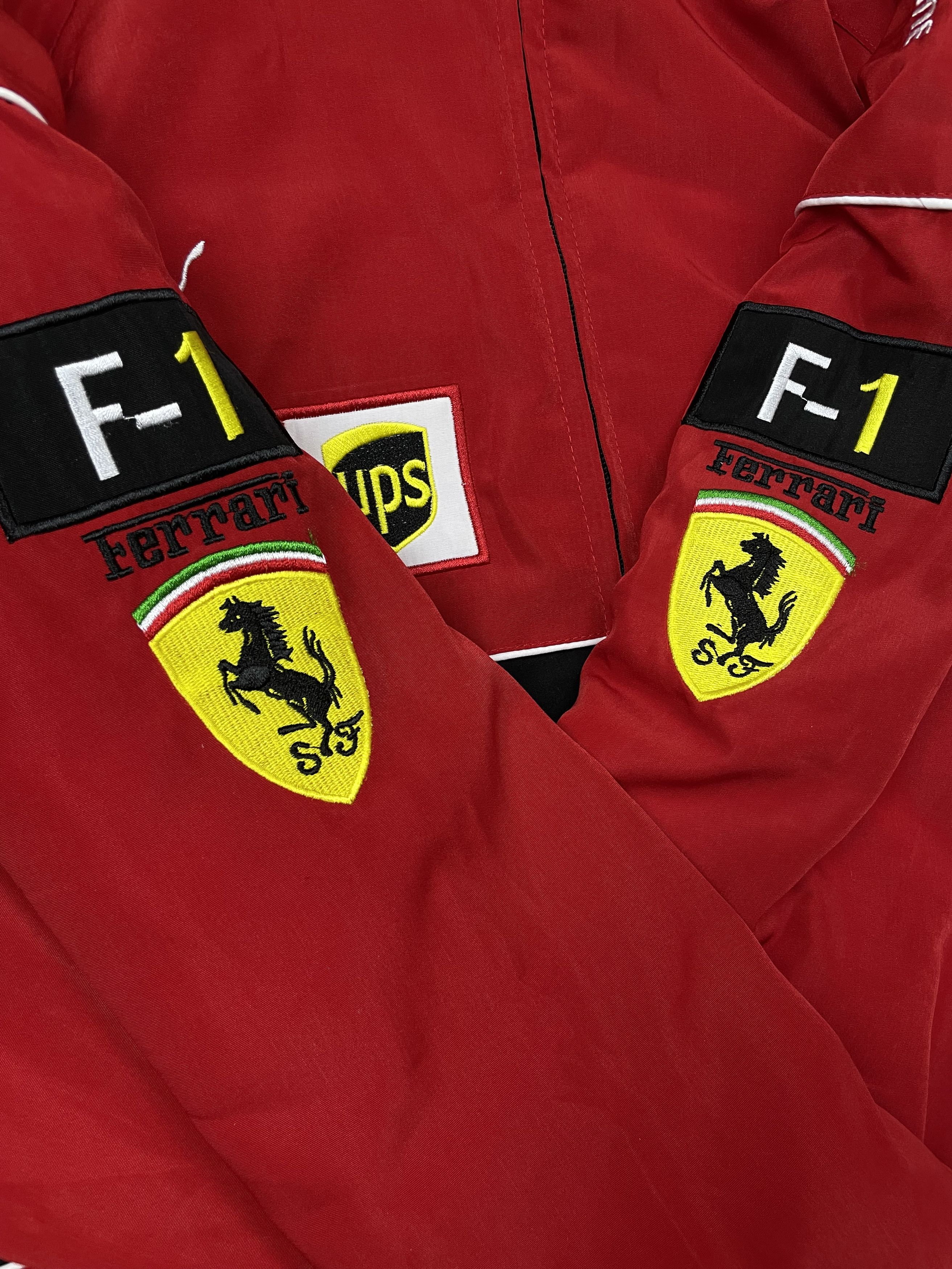 Vintage Ferrari F1 Vintage Racing Jacket Big Logo Size US L / EU 52-54 / 3 - 3 Thumbnail