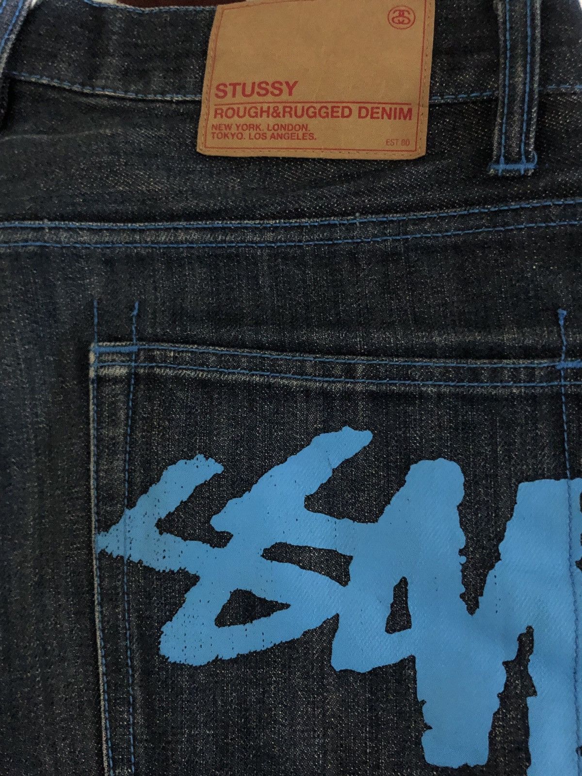 Stussy STUSSY SPELL OUT JORTS y2k Size US 32 / EU 48 - 5 Thumbnail