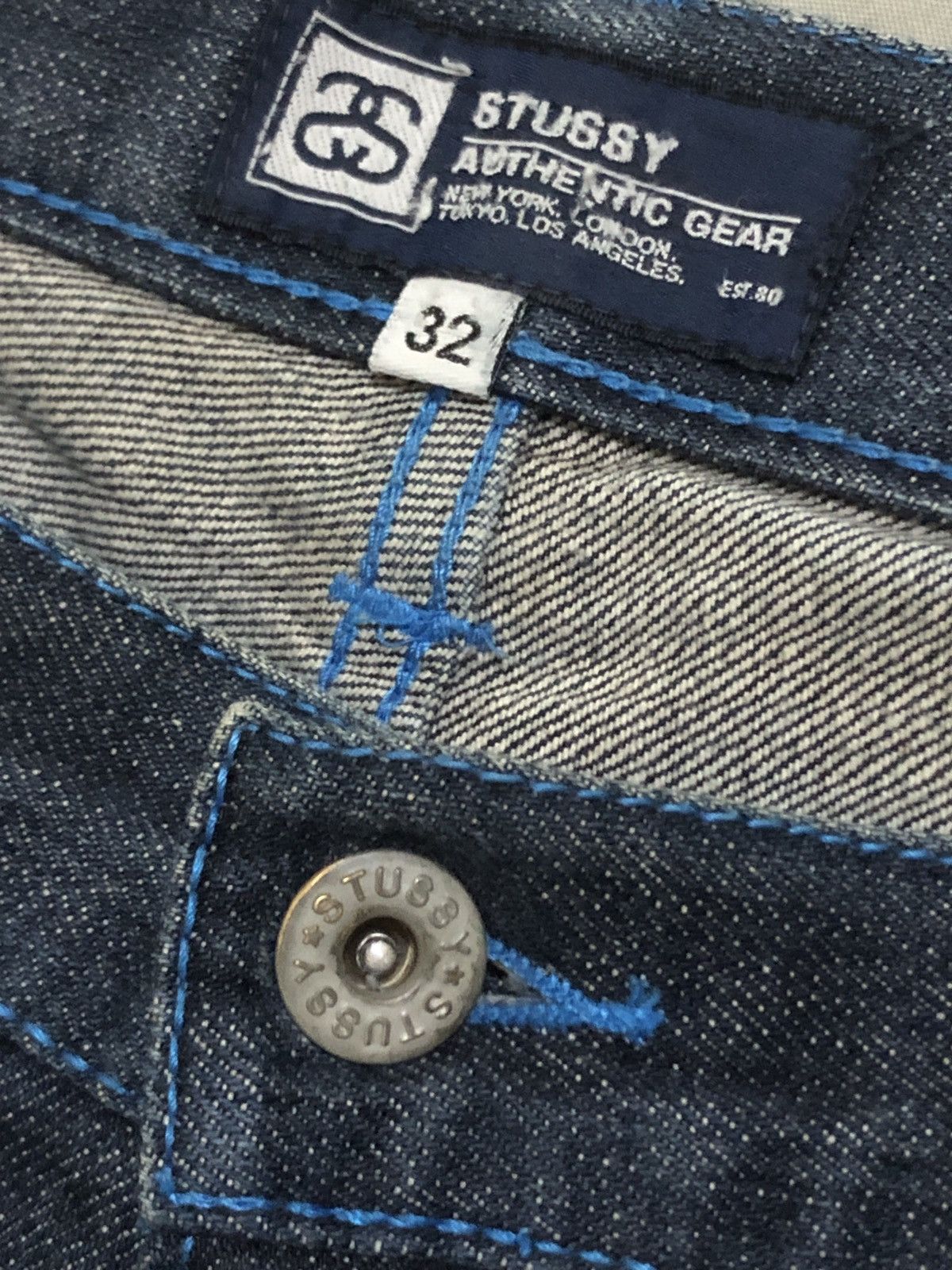 Stussy STUSSY SPELL OUT JORTS y2k Size US 32 / EU 48 - 4 Thumbnail