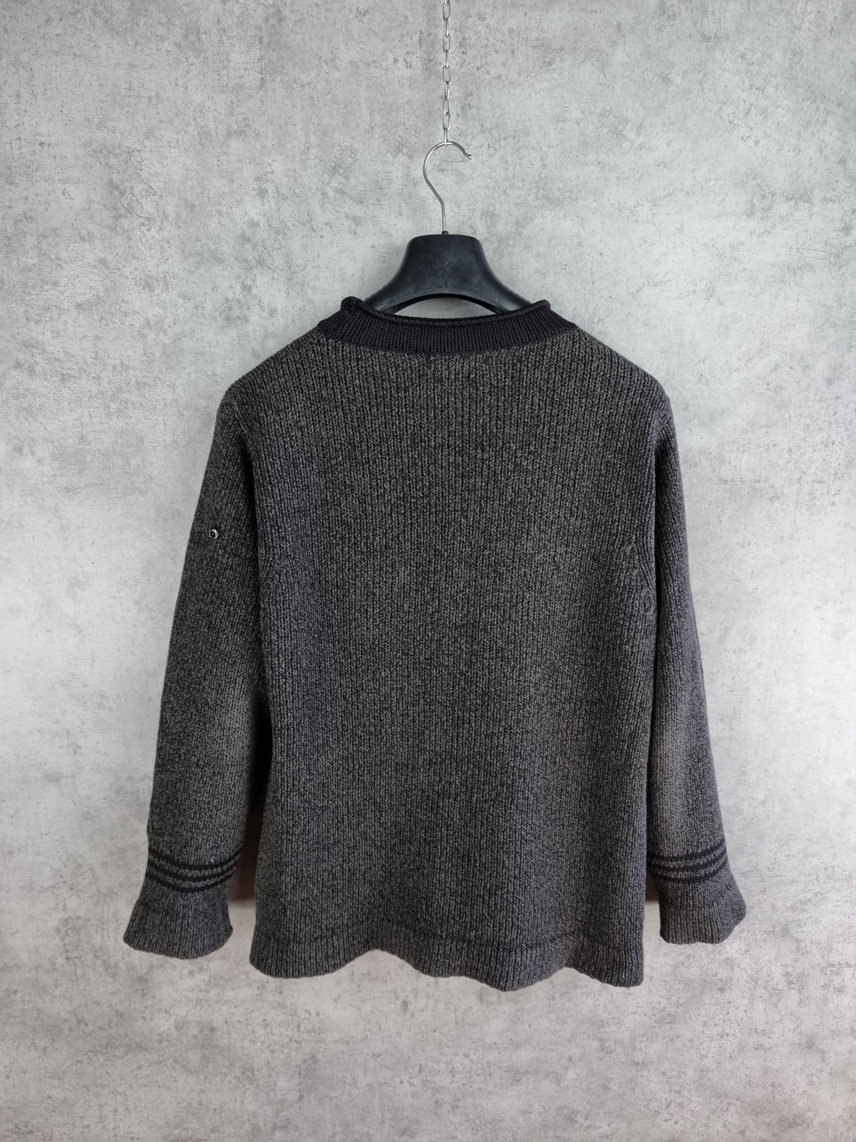 Stone Island × Vintage 90s Stone Island Vintage Knitted Sweater Relaxed fit Size US L / EU 52-54 / 3 - 3 Thumbnail