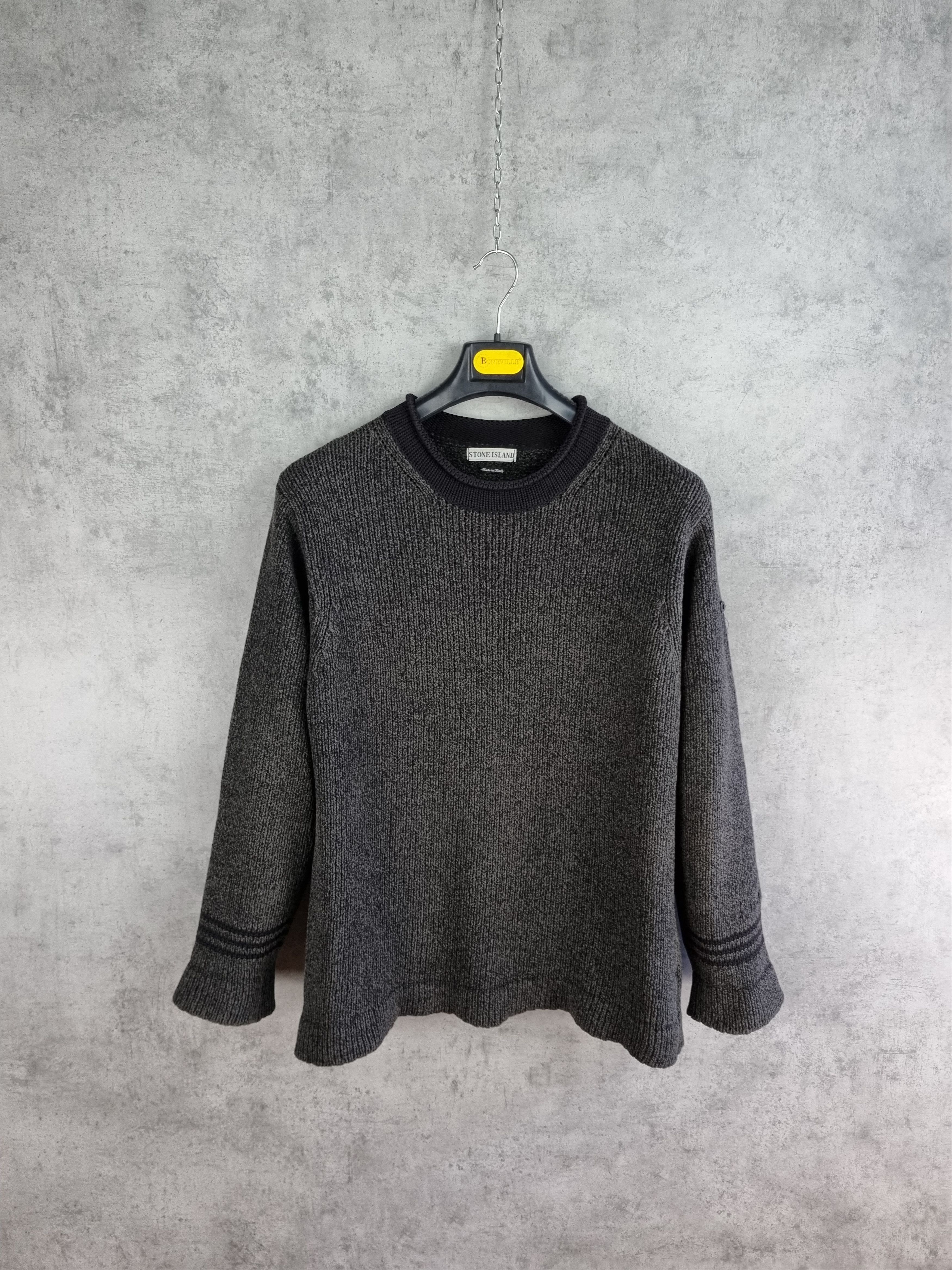 Stone Island × Vintage 90s Stone Island Vintage Knitted Sweater Relaxed fit Size US L / EU 52-54 / 3 - 25 Thumbnail