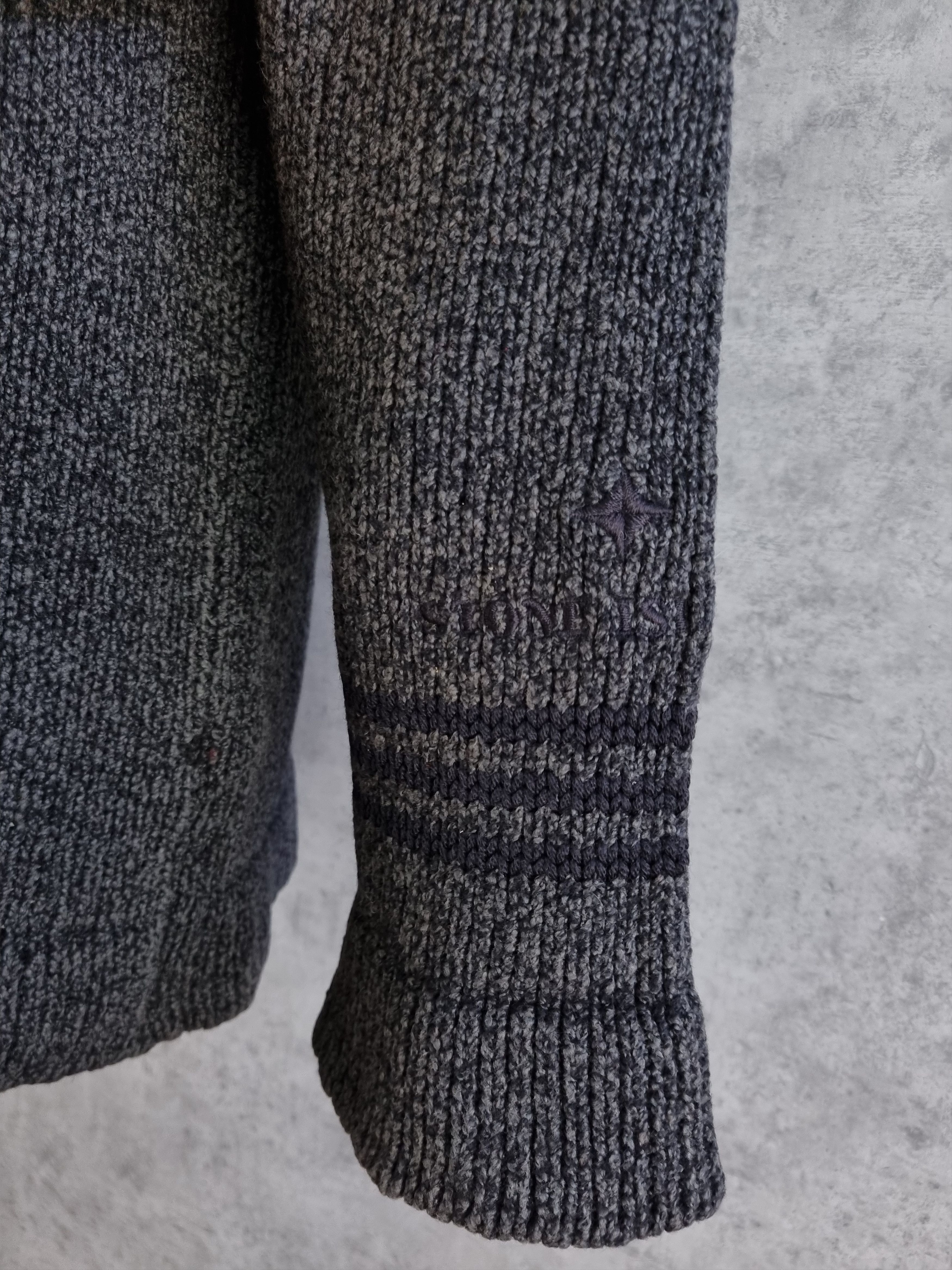 Stone Island × Vintage 90s Stone Island Vintage Knitted Sweater Relaxed fit Size US L / EU 52-54 / 3 - 15 Thumbnail