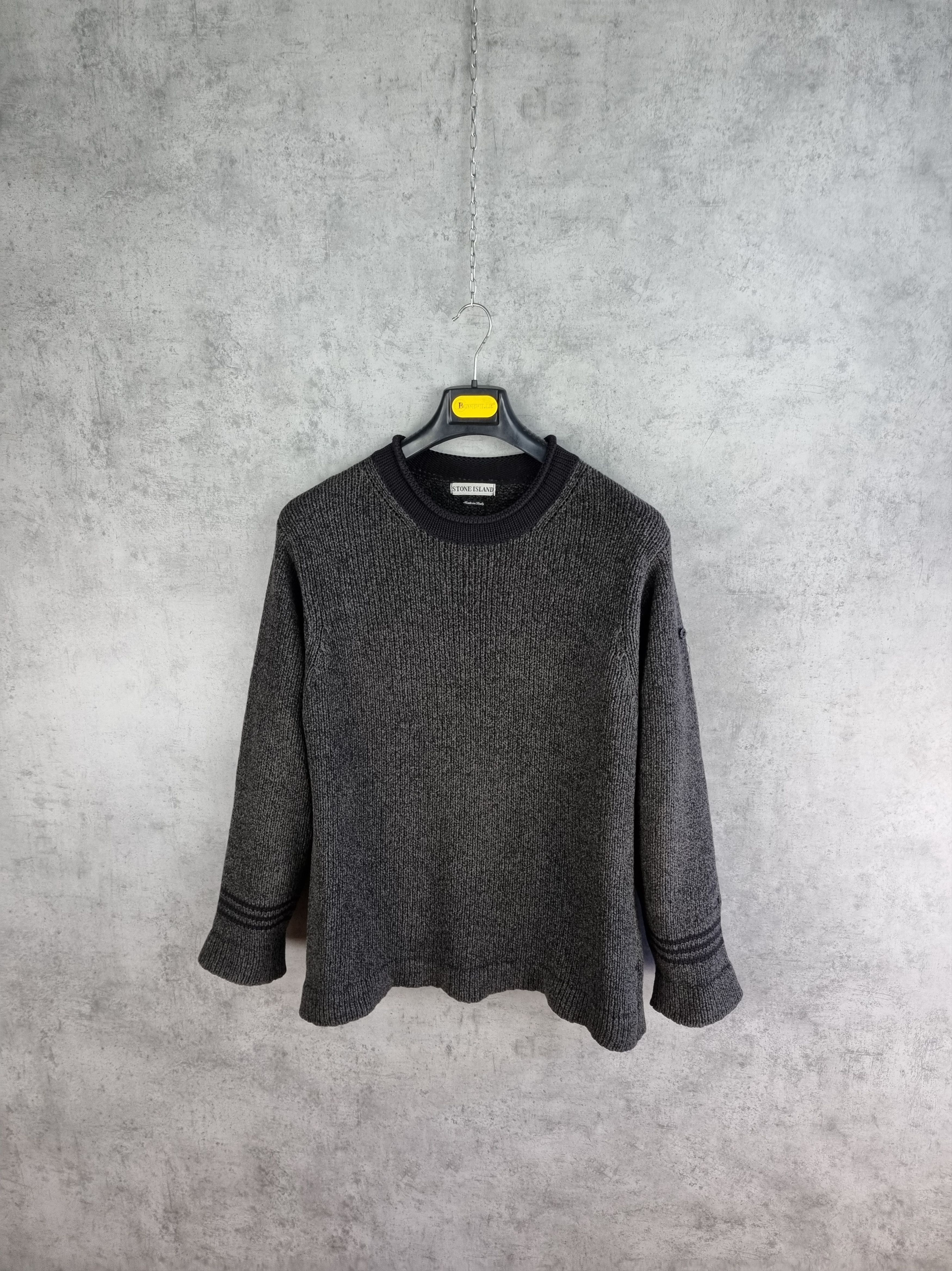 Stone Island × Vintage 90s Stone Island Vintage Knitted Sweater Relaxed fit Size US L / EU 52-54 / 3 - 2 Thumbnail