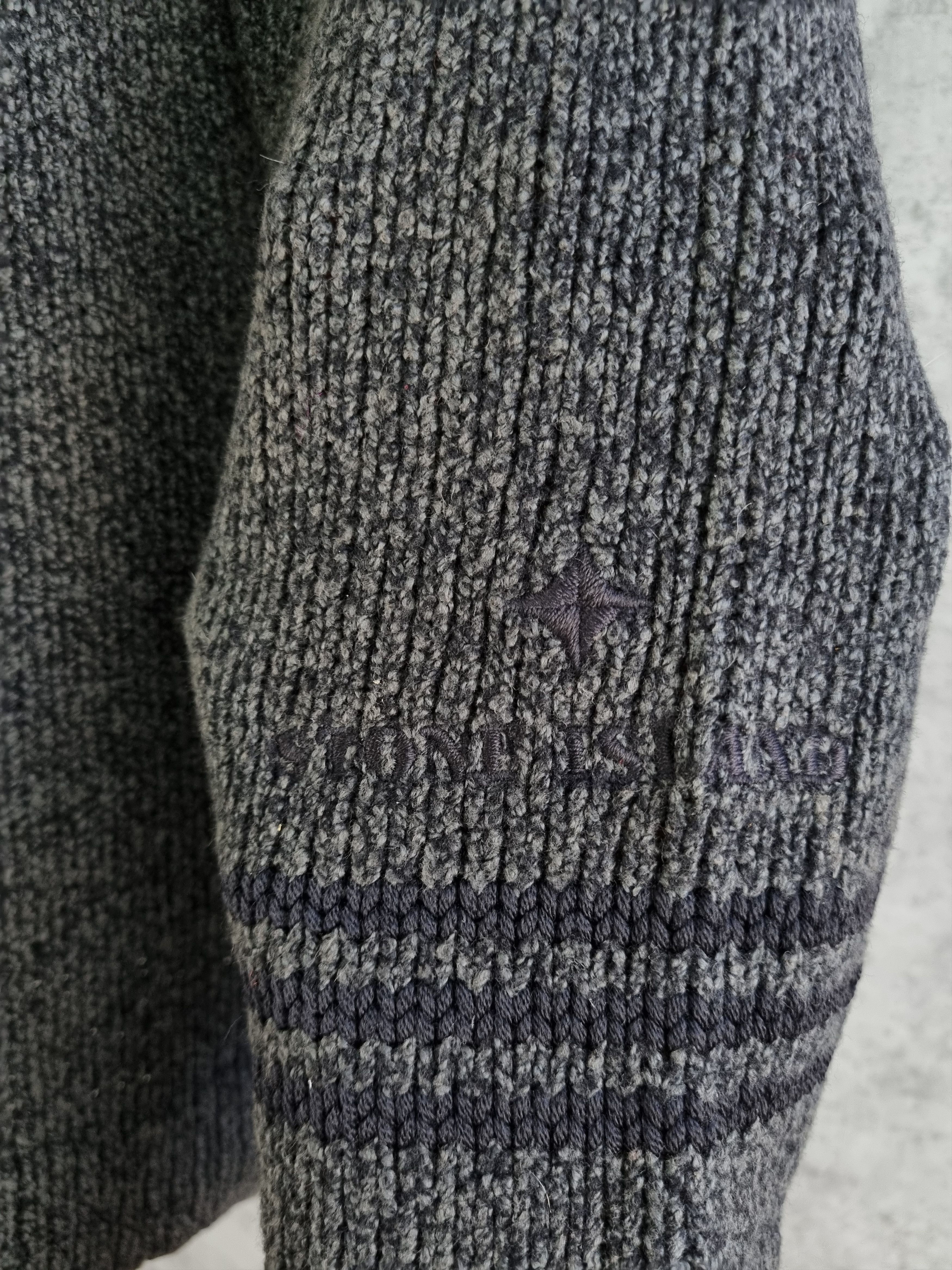 Stone Island × Vintage 90s Stone Island Vintage Knitted Sweater Relaxed fit Size US L / EU 52-54 / 3 - 16 Thumbnail