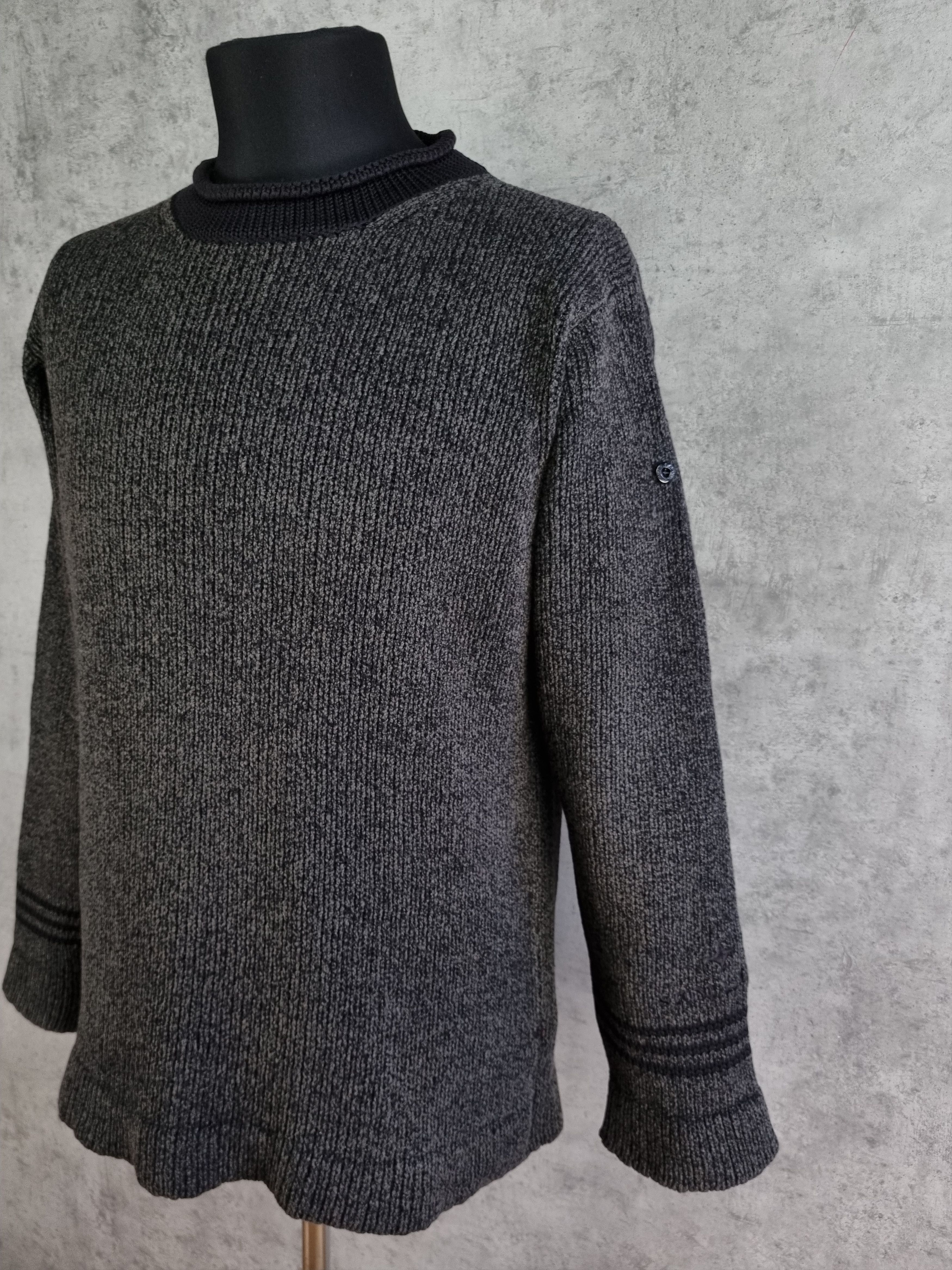 Stone Island × Vintage 90s Stone Island Vintage Knitted Sweater Relaxed fit Size US L / EU 52-54 / 3 - 18 Thumbnail