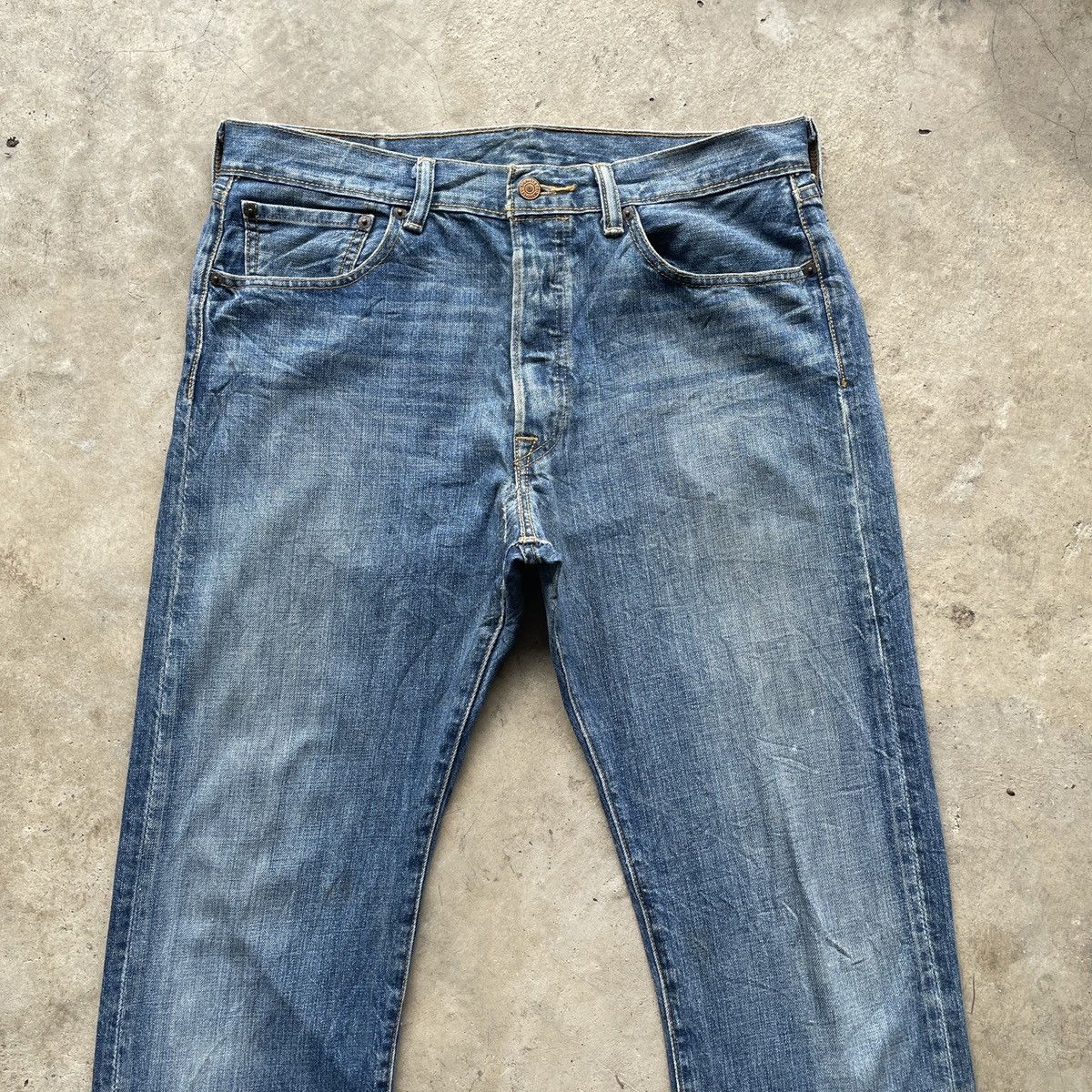 Levi's Vintage Levi’s 501 Jeans W33x32.5 Levi’s Faded Denim Pants Size US 33 - 3 Thumbnail