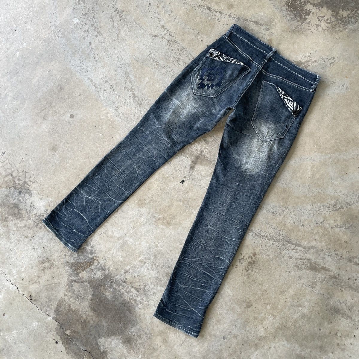 Japanese Brand Japanese Vintage Faded Distressed Denim Jeans Pants Rare W29 Size US 29 - 9 Thumbnail