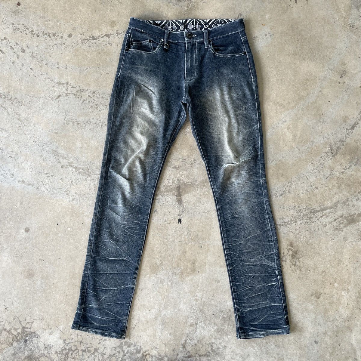 Japanese Brand Japanese Vintage Faded Distressed Denim Jeans Pants Rare W29 Size US 29 - 2 Thumbnail