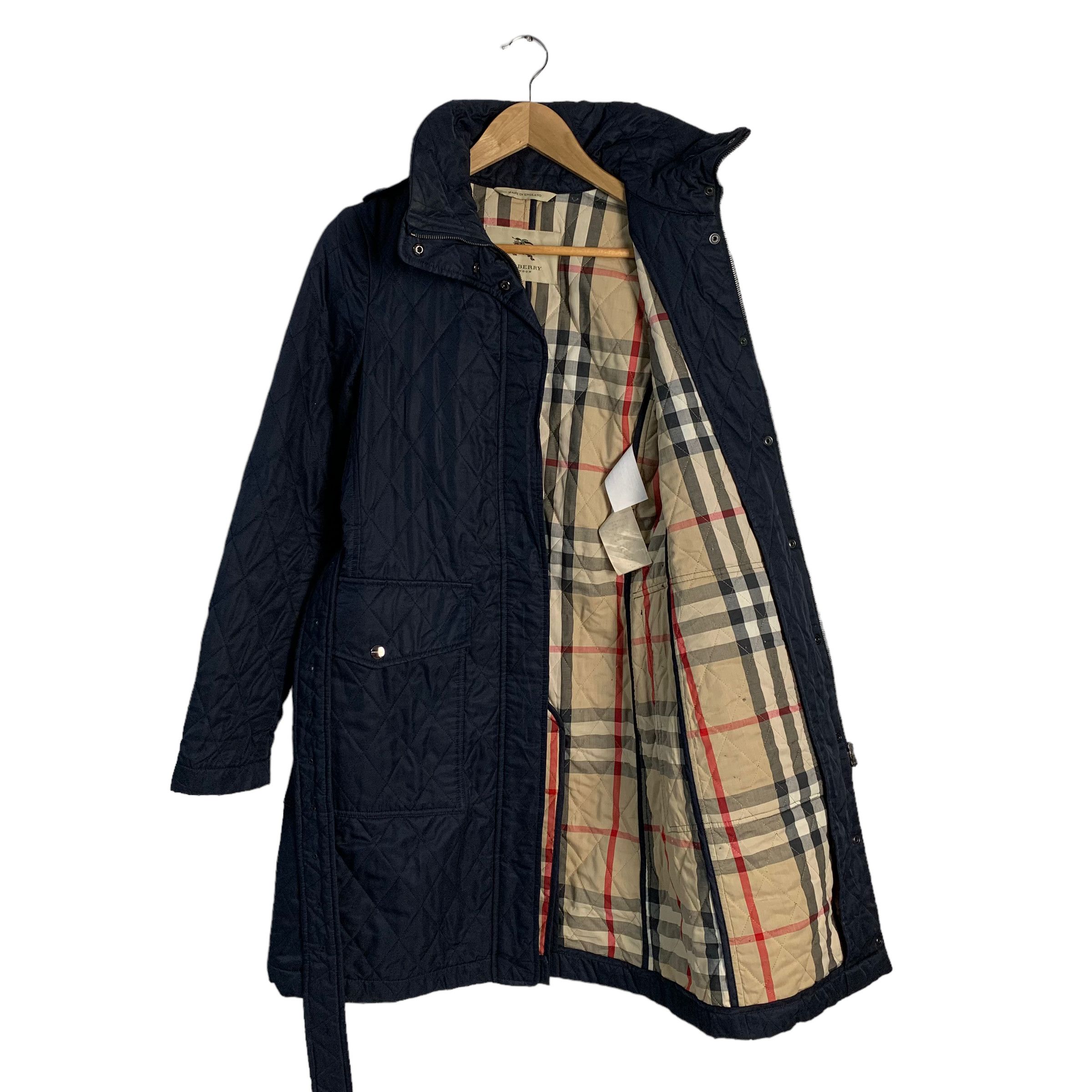 Burberry Burberry London Quilted Nova Check Long Jacket Size S / US 4 / IT 40 - 6 Thumbnail