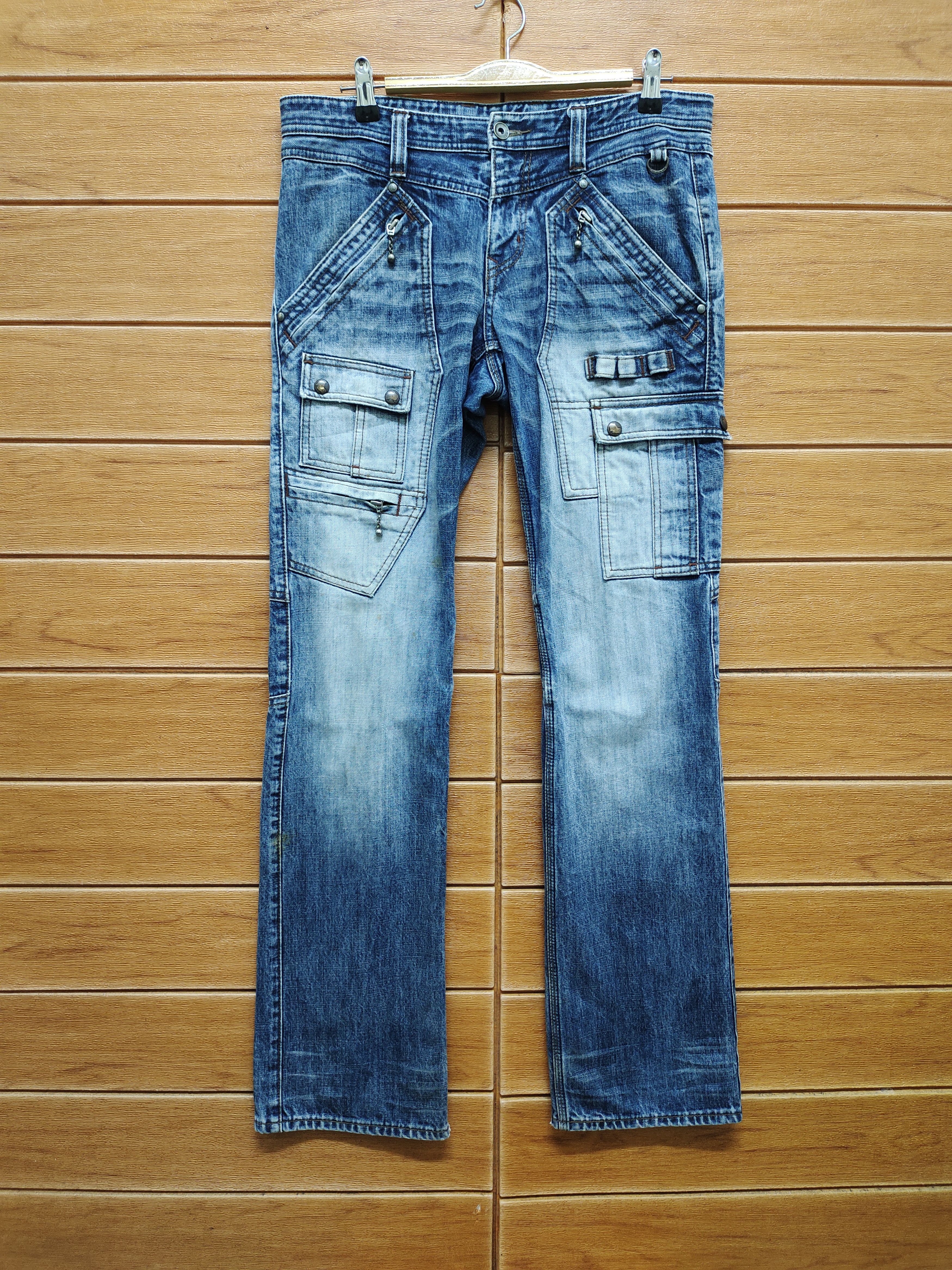 Nicole Club Vintage Nicole Tactical Multi Pocket Cargo Denim Jeans Size US 32 / EU 48 - 1 Thumbnail