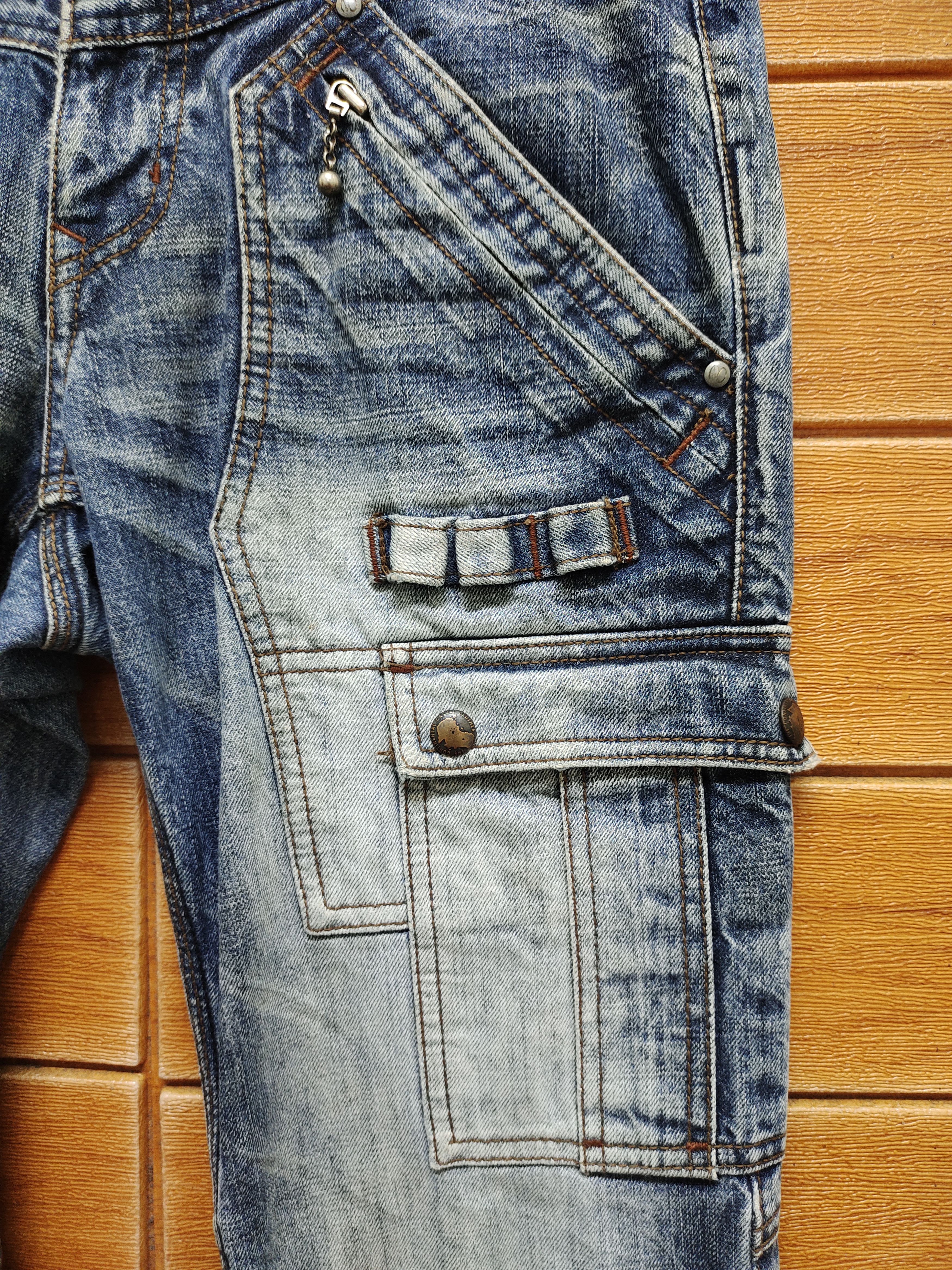Nicole Club Vintage Nicole Tactical Multi Pocket Cargo Denim Jeans Size US 32 / EU 48 - 4 Thumbnail