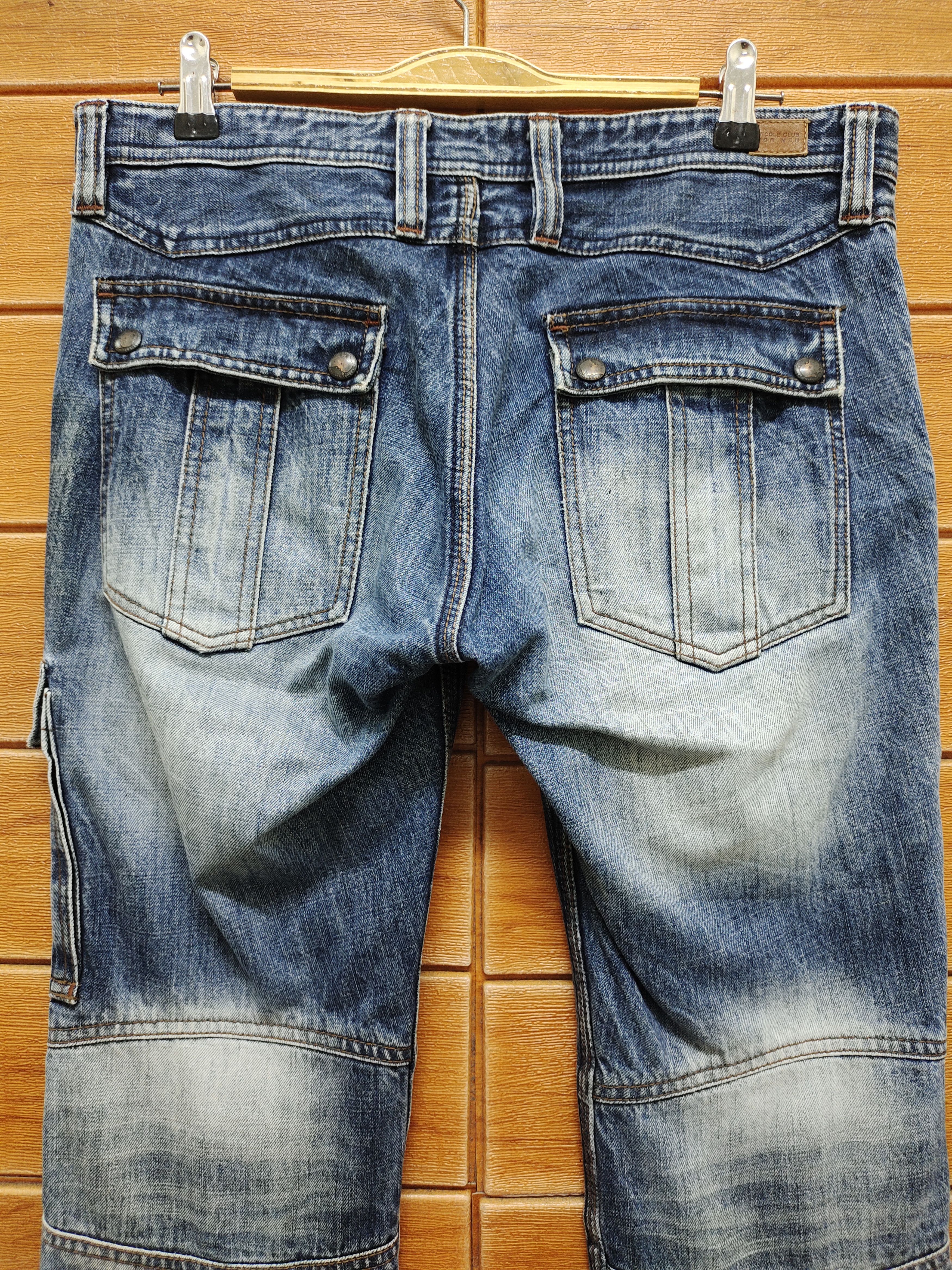 Nicole Club Vintage Nicole Tactical Multi Pocket Cargo Denim Jeans Size US 32 / EU 48 - 10 Thumbnail
