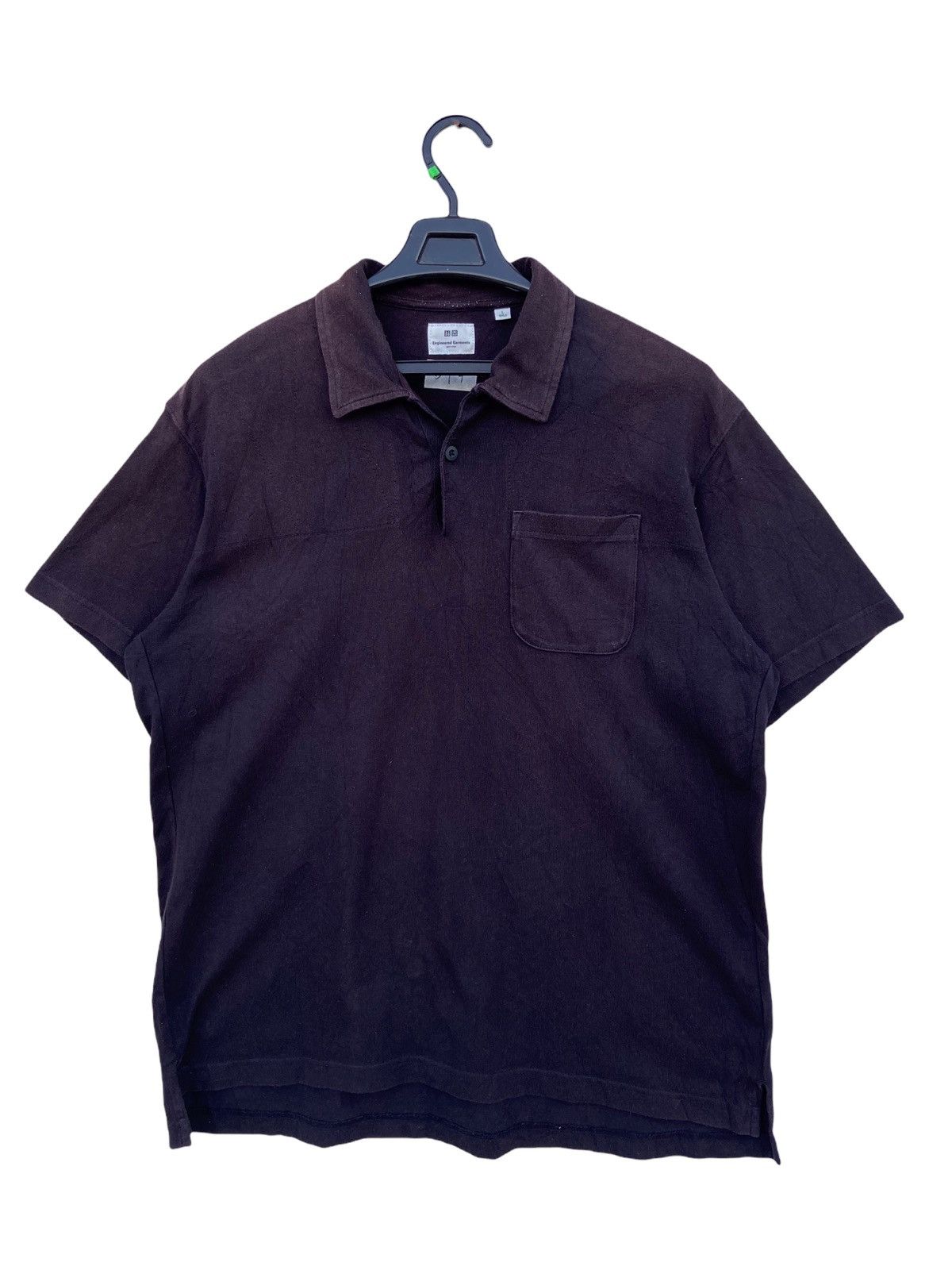 image of Engineered Garments x Uniqlo Engineered Garment Sun Faded Polo in Black, Men's (Size Large)