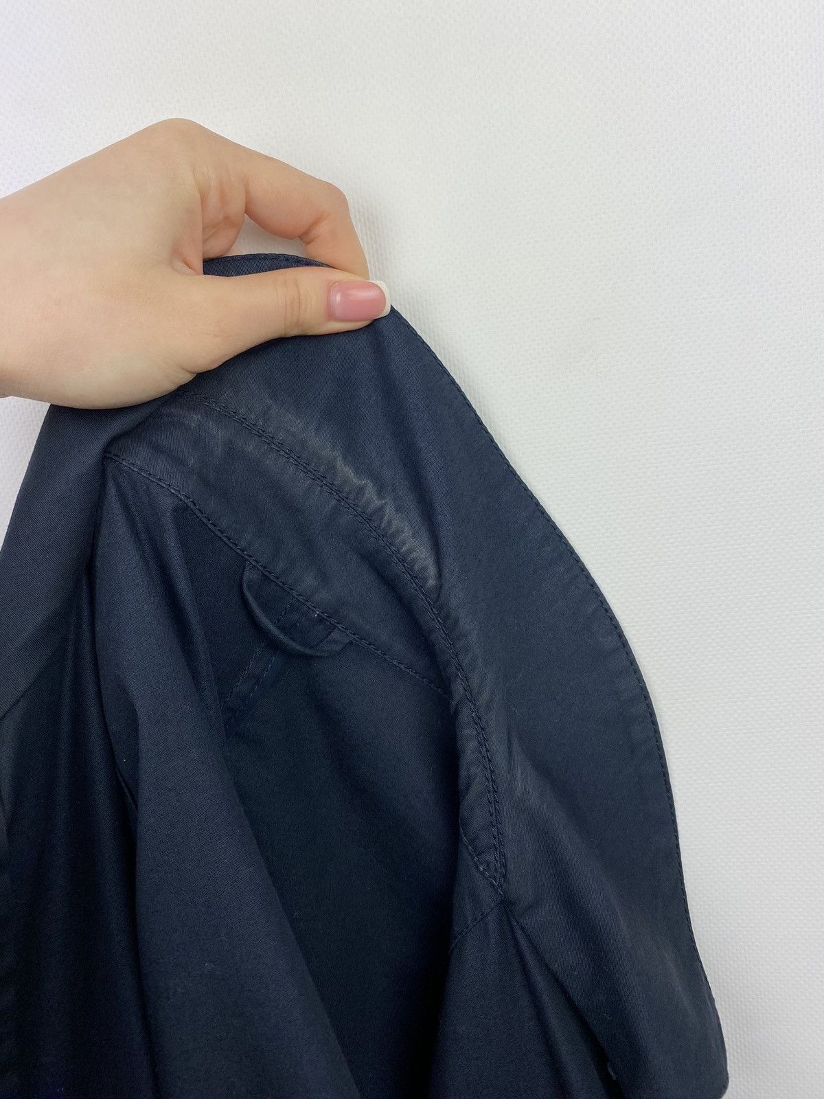 Prada Prada ladies single breasted trench coat size 42 navy Size M / US 6-8 / IT 42-44 - 24 Thumbnail
