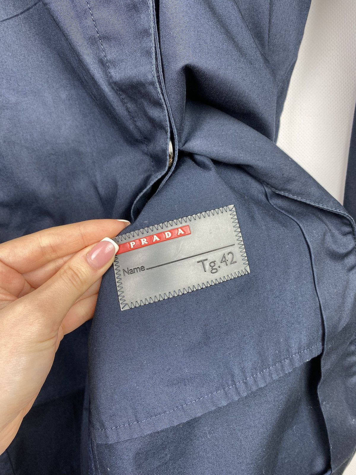 Prada Prada ladies single breasted trench coat size 42 navy Size M / US 6-8 / IT 42-44 - 19 Thumbnail